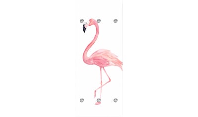 queence Garderobenleiste »Flamingo«, mit 6 Haken, 50 x 120 cm kaufen