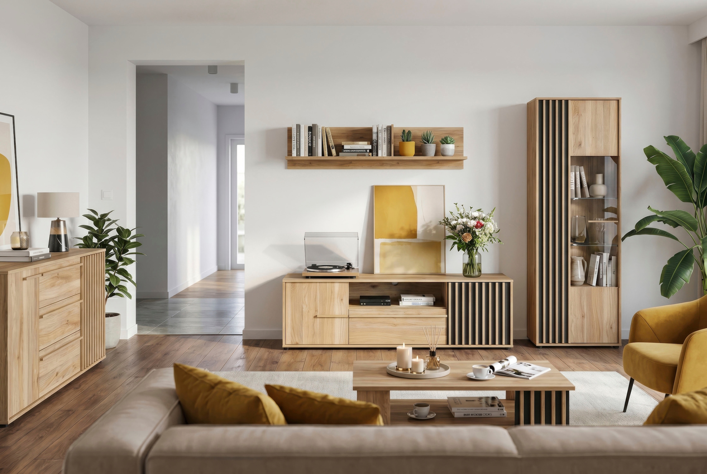 FORTE Wandboard »Forte Arank Wandregal 120, einfache Montage« B/H/T 120/29,6/21,9 Mauvella Eiche