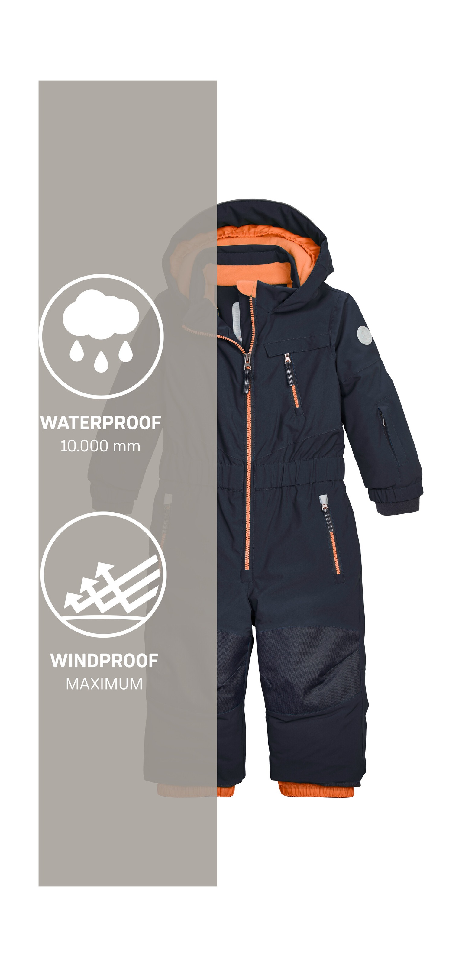 first instinct by killtec Overall »FISW 46 MNS ONPC«, Wind- u wasserdichter Schneeanzug mit verlängerbaren Armen und Beinen