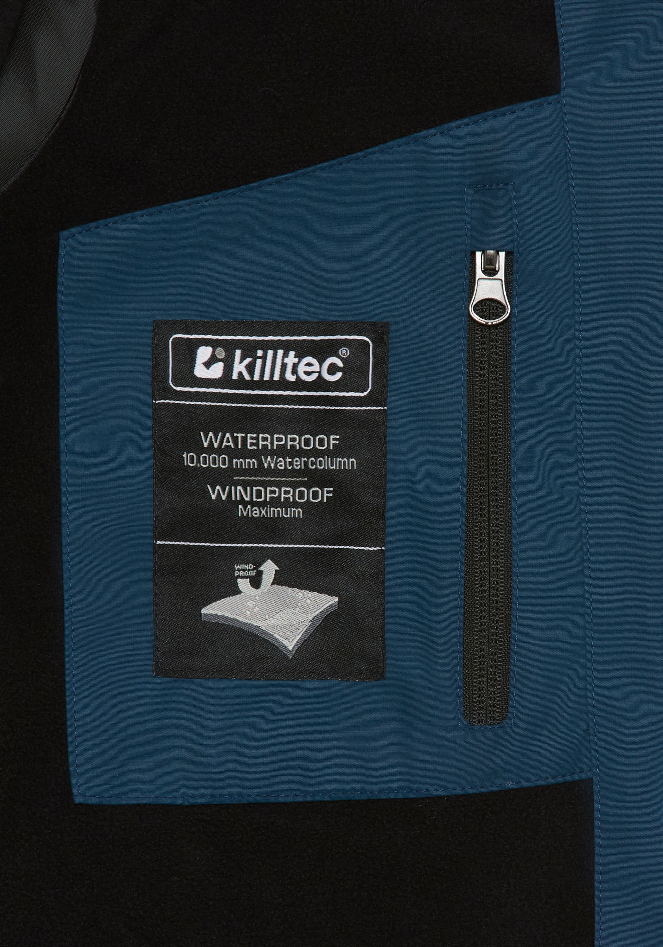 Killtec Regenjacke »KOS 153 BYS JCKT OT«, (1 St.), Winddicht & Wasserabweisend