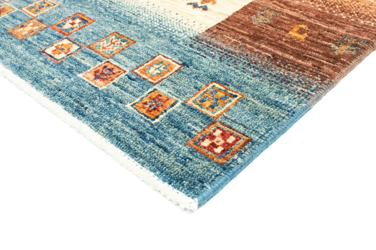 morgenland Wollteppich »Loribaft Teppich handgeknüpft mehrfarbig«,  rechteckig, handgeknüpft auf Rechnung | BAUR