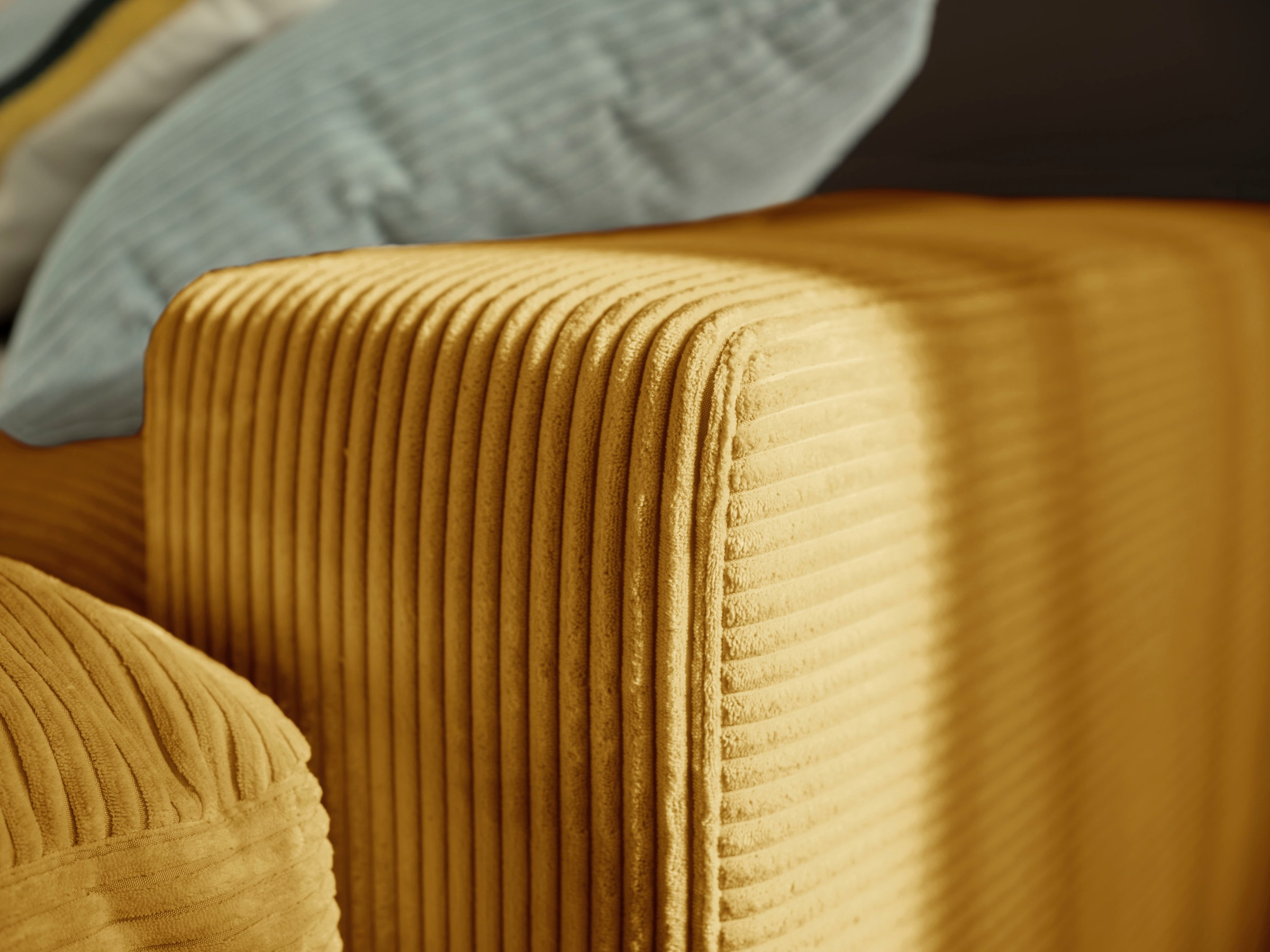 alina Ecksofa »Sandy«, mit Recamiere, in modernem Cordstoff