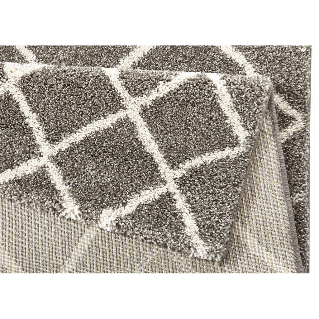 MINT RUGS Teppich »Maison«, rechteckig, Geometrisches Rauten-Design, Gekettelt, Robust, Pflegeleicht