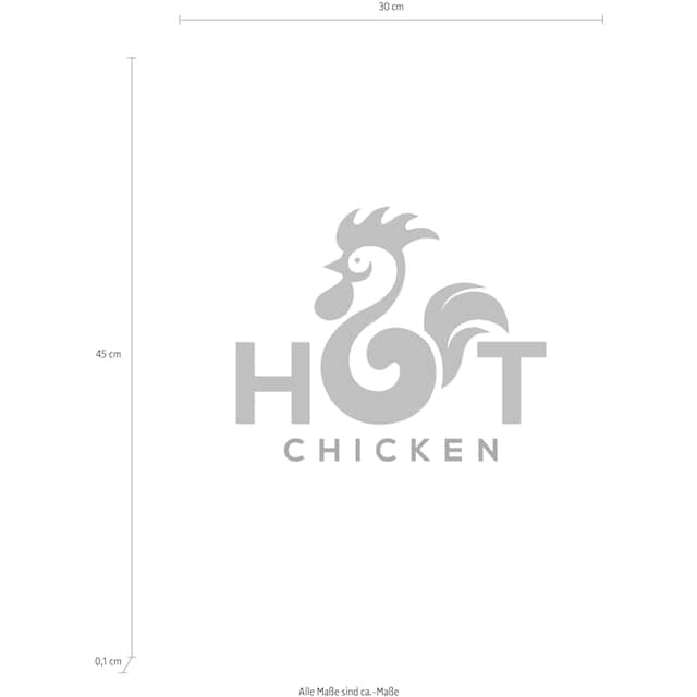 Black Friday queence Wanddekoobjekt »HOT CHICKEN« | BAUR