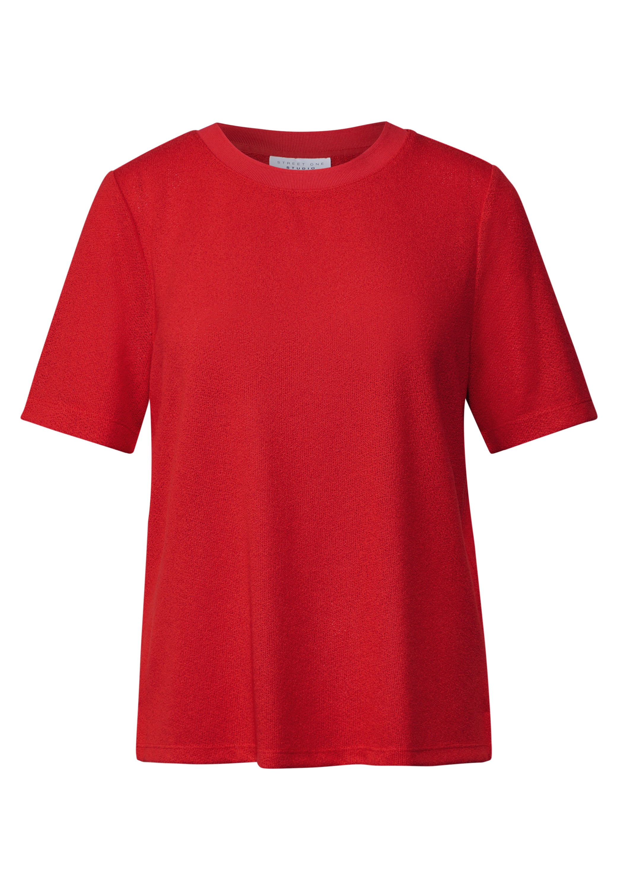 STREET ONE STUDIO T-Shirt, aus elastischem Materialmix