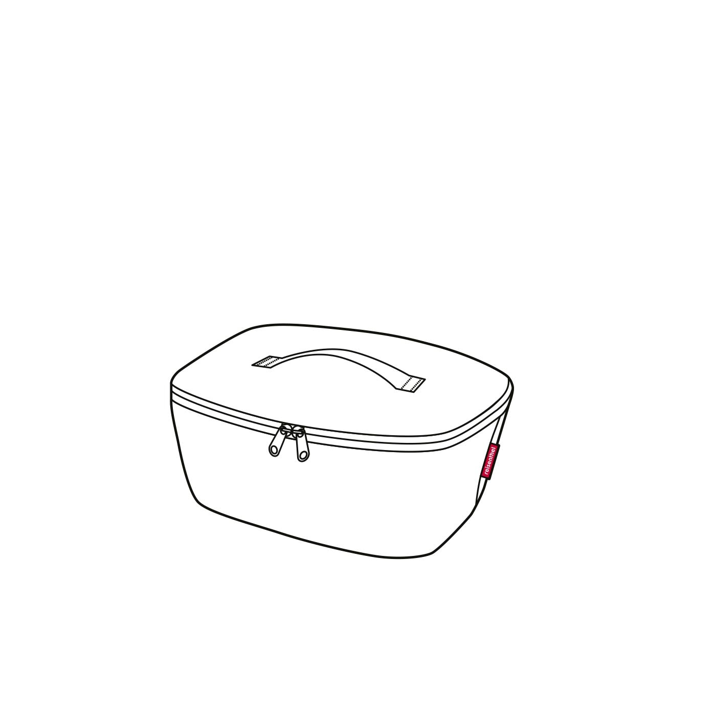 REISENTHEL® Kühltasche »coolerbag M pocket« dicke Isolierung, Dicht schließender Deckel mit 2-Wege-Reißverschluss