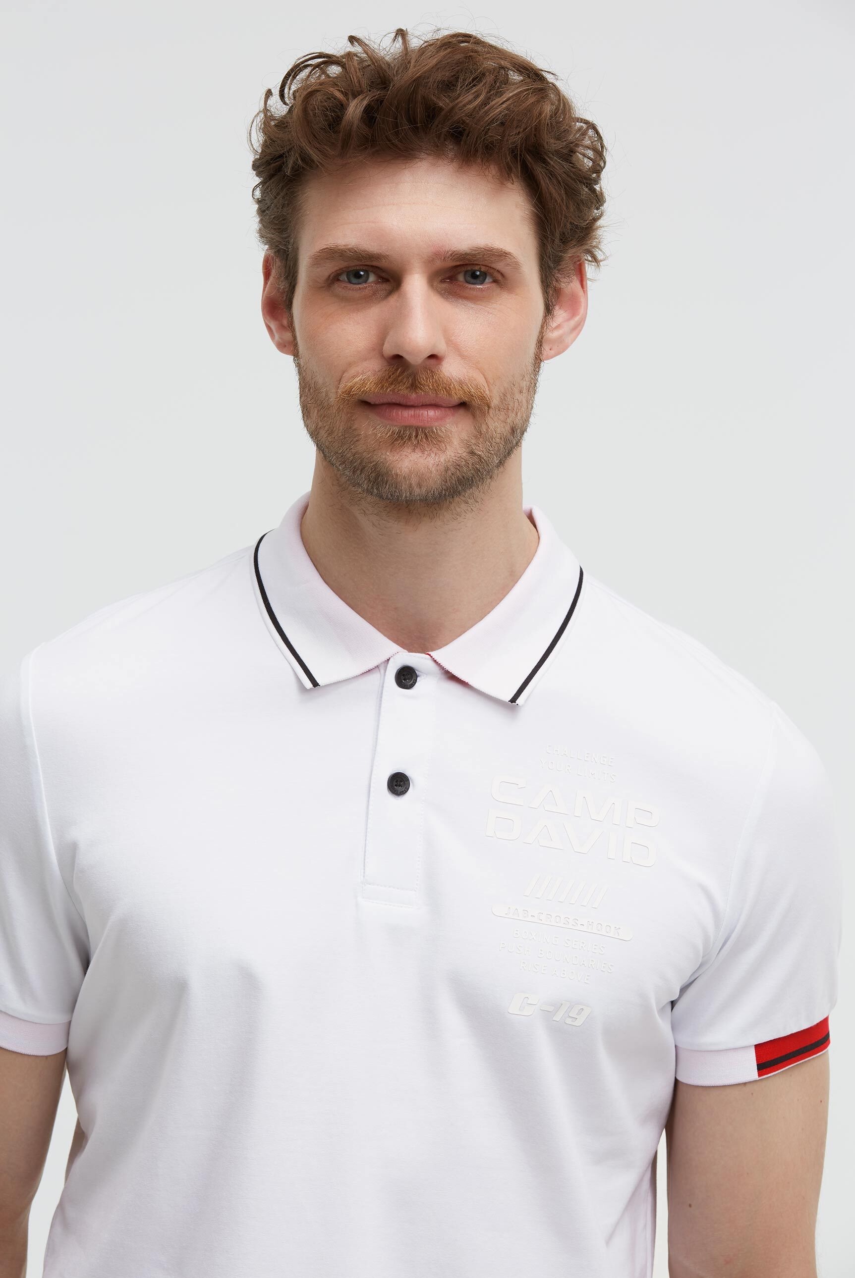 CAMP DAVID Poloshirt aus Baumwolle