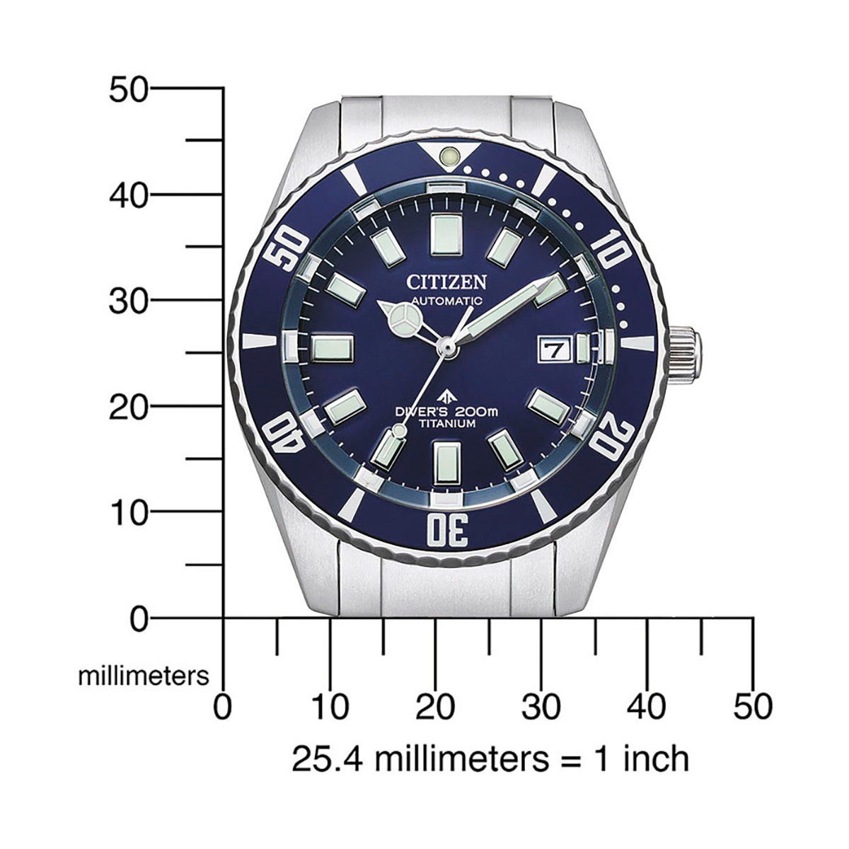 Citizen Automatikuhr »Promaster Fujitsubo Mechanical Diver«, Armbanduhr, Mechanische Uhr, Herrenuhr, Titan, Saphirglas