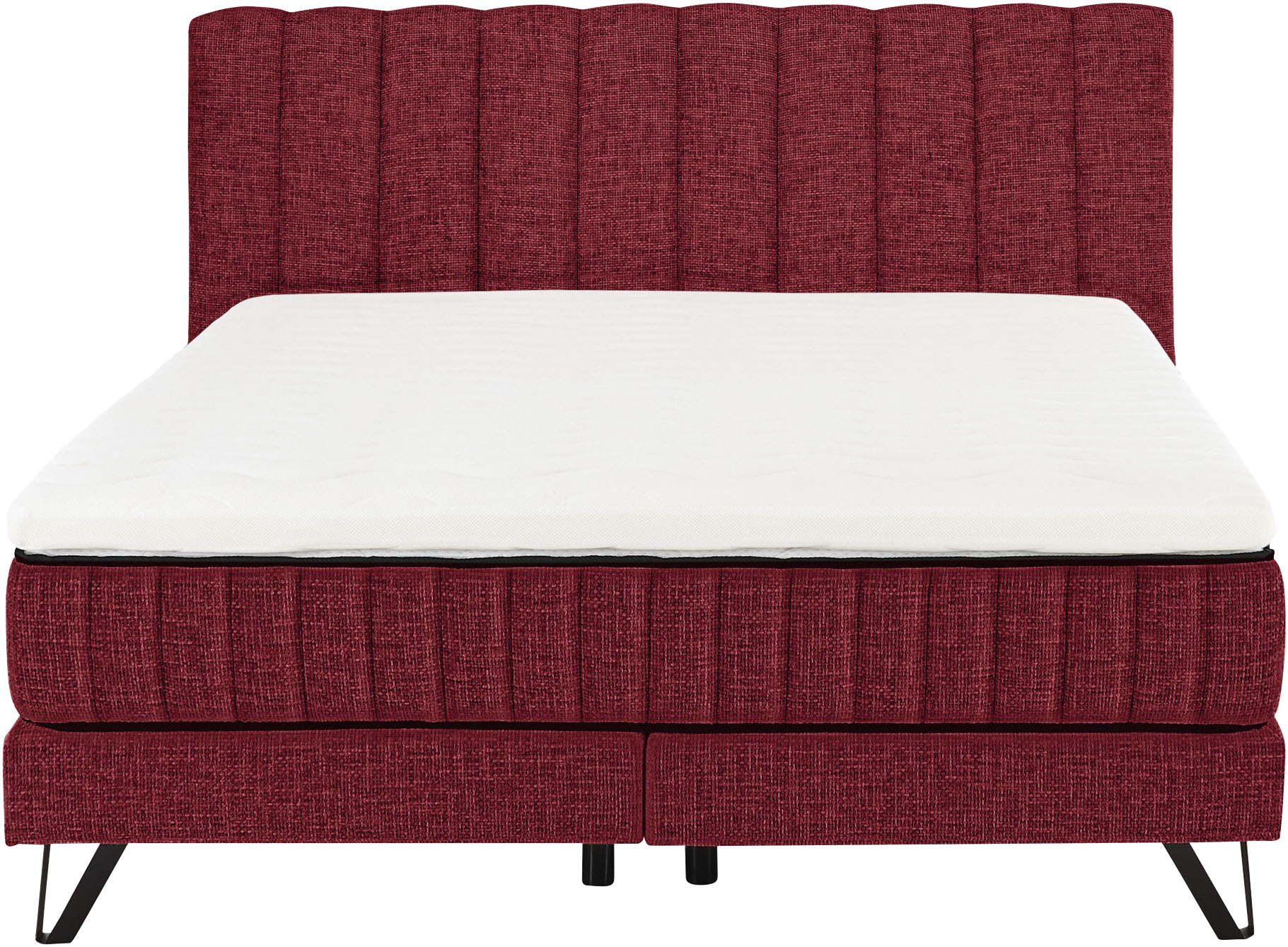 Thumbnail - set one by Musterring Boxspringbett "Baldwin" Liegefläche 180 x 200 cm, Duo-Matratze, Kopfteil mit Steifensteppung