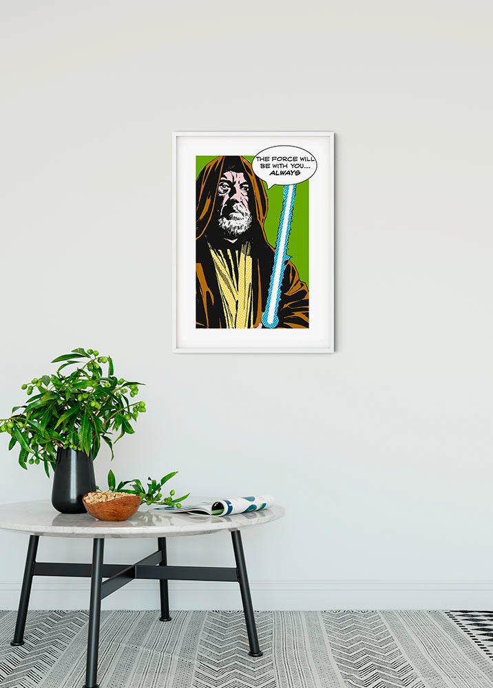 Komar Bild »Star Wars Classic Comic Quote Obi Wan«, Star Wars, (1 St.), Wandbild zur Dekoration im Kinderzimmer - ohne Rahmen