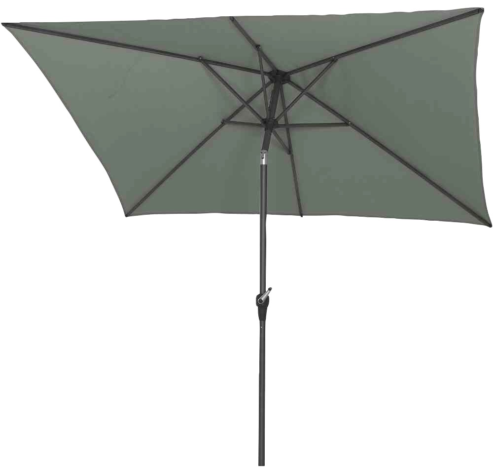 Siena Garden Marktschirm 250 cmx 200 cm Stone mit Dreh- & Neigungsfunktion günstig online kaufen