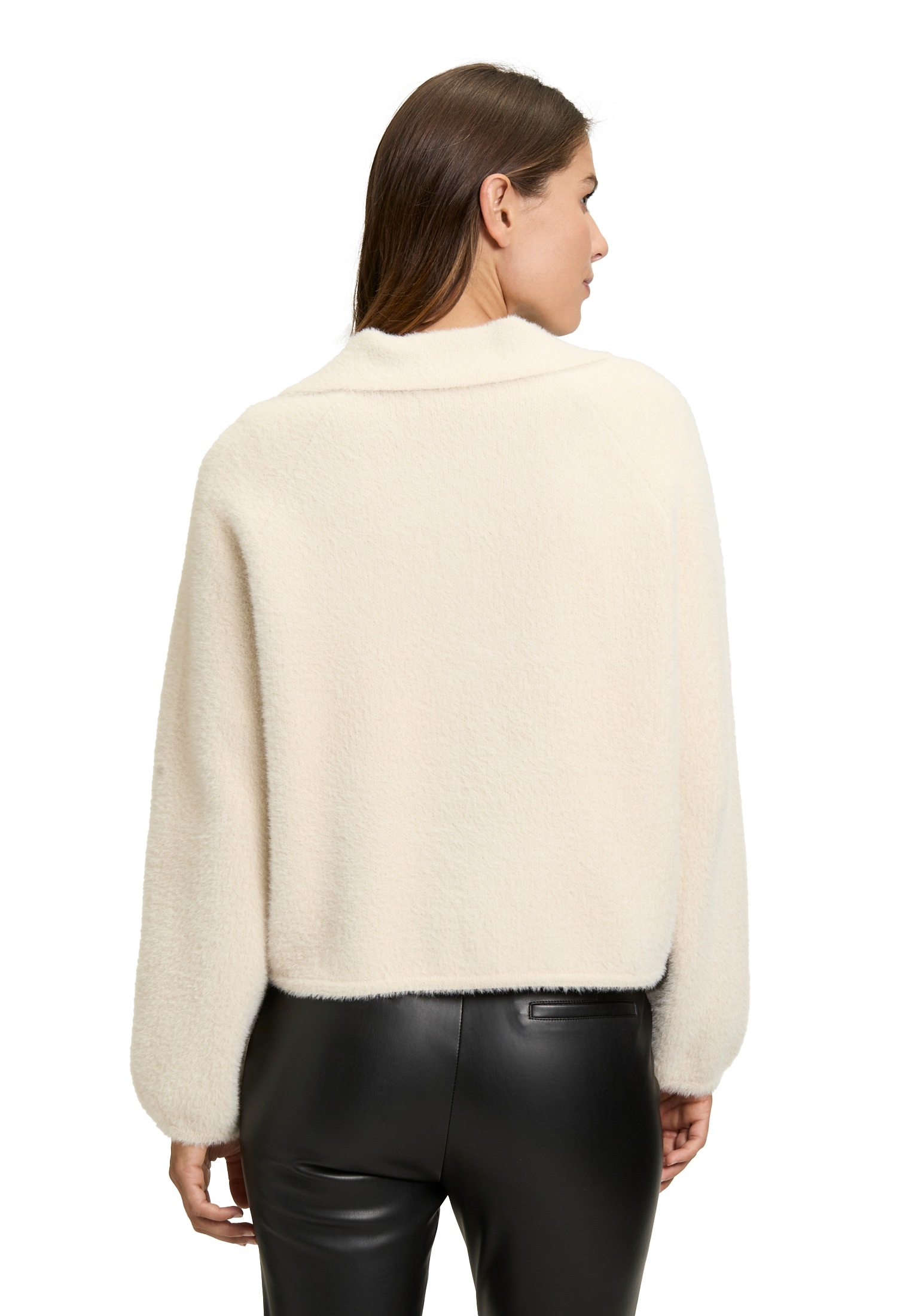Betty Barclay Strickjacke »Betty Barclay Strick-Cardigan mit Kragen«, Material