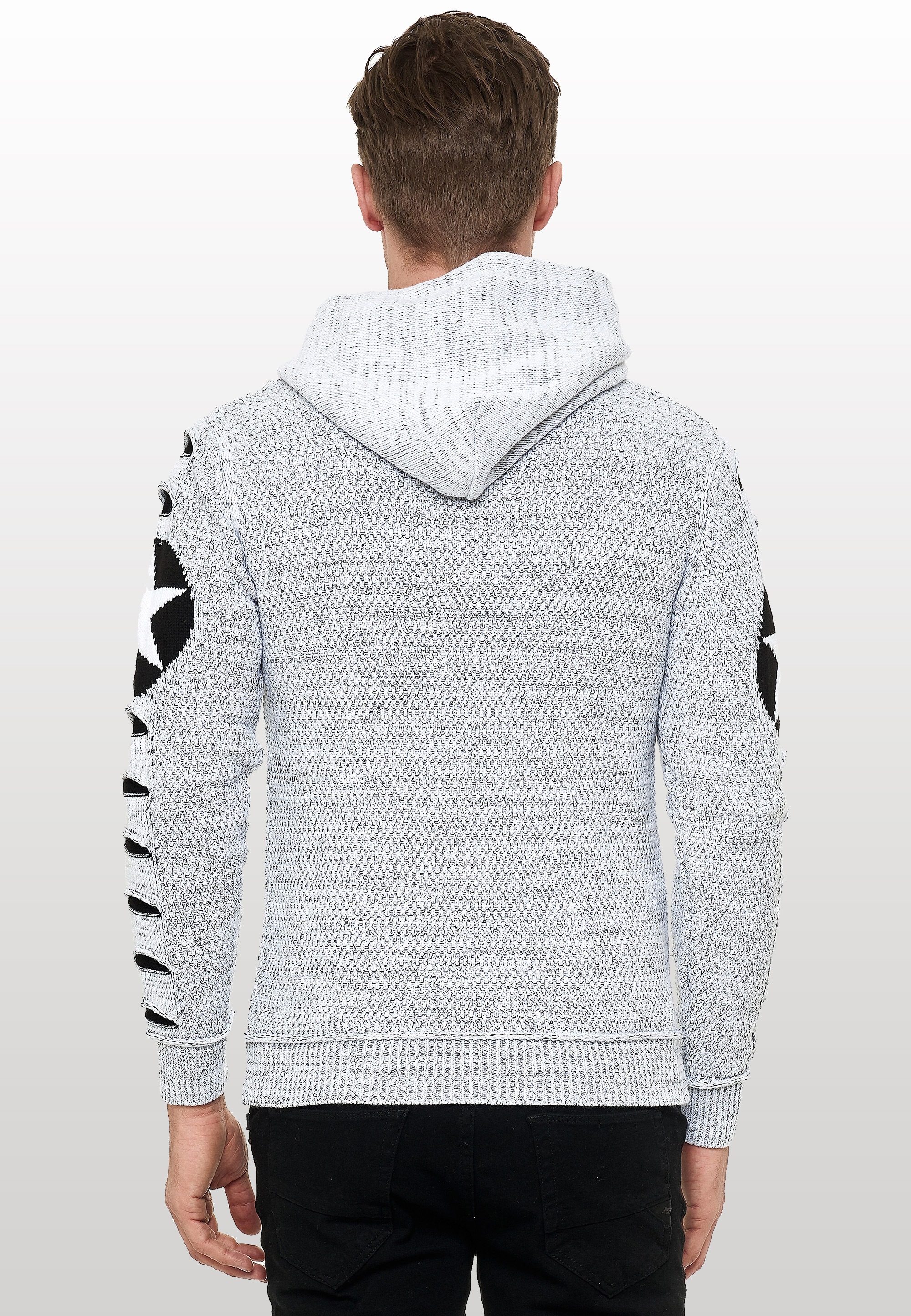 Rusty Neal Kapuzensweatshirt, mit großem Stern-Design