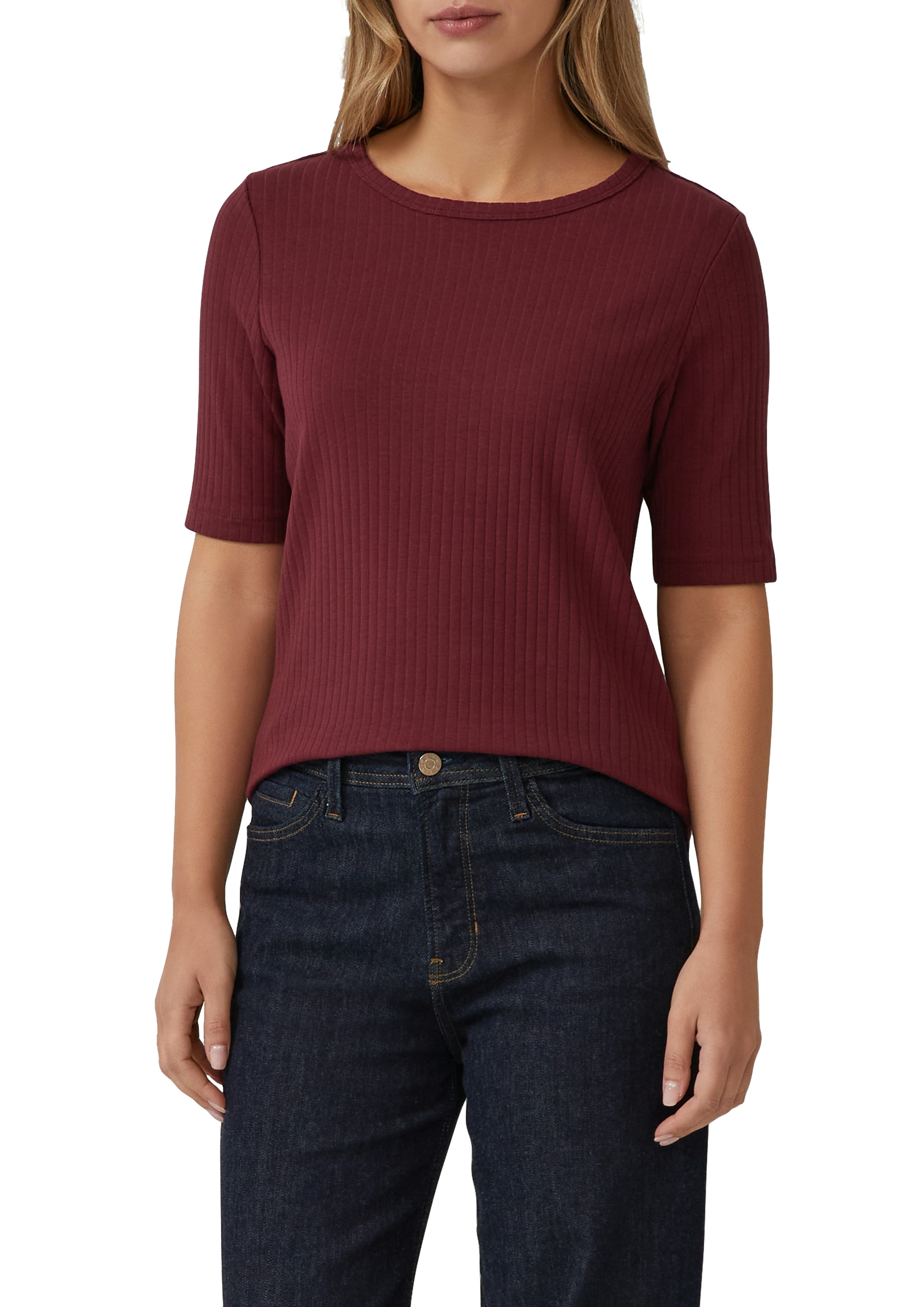 s.Oliver T-Shirt mit Rippstruktur