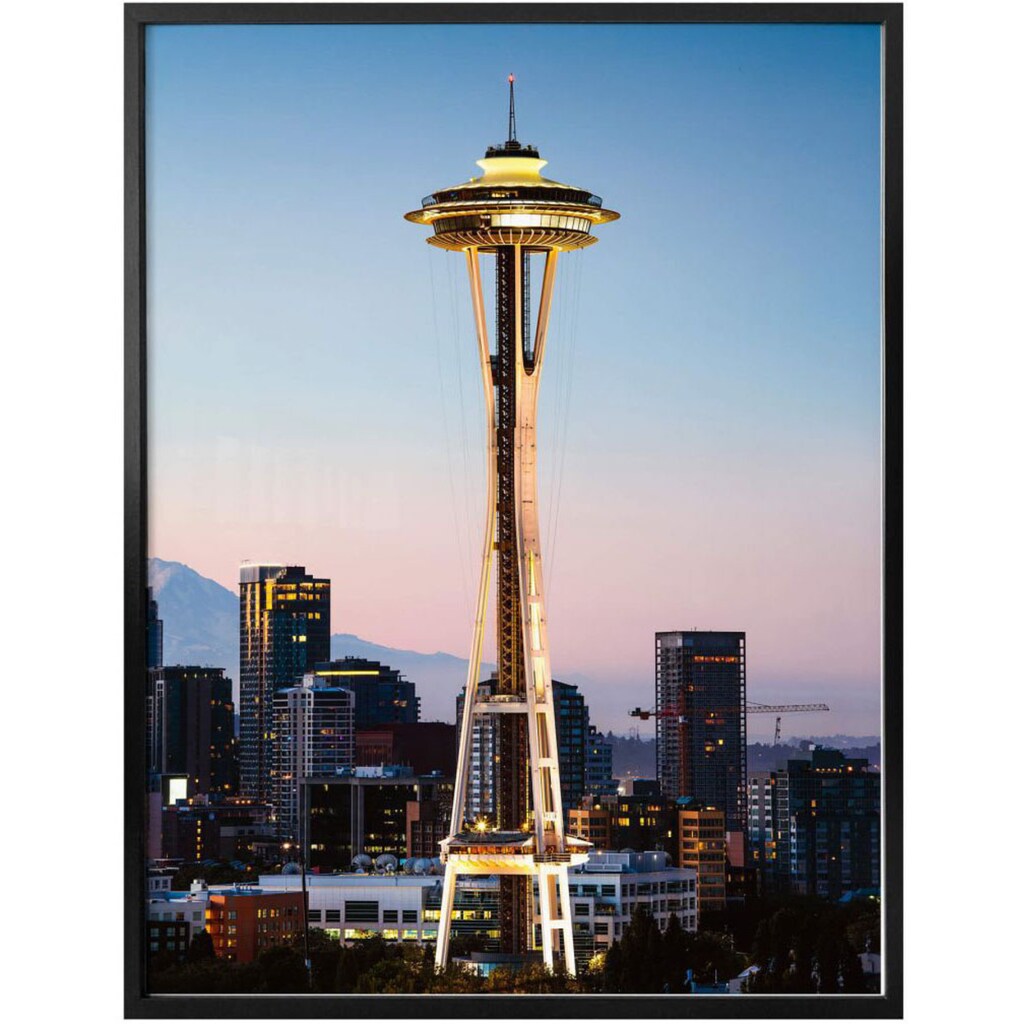 Wall-Art Poster »Space Needle Seattle«, Städte, (Set, 1 St.)