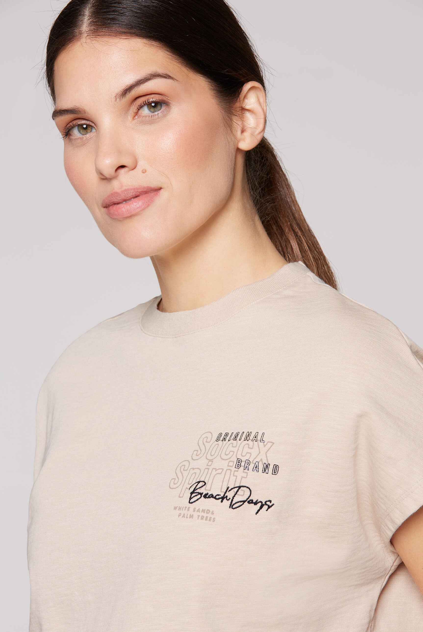 SOCCX Sweater, mit überschnittenen Schultern