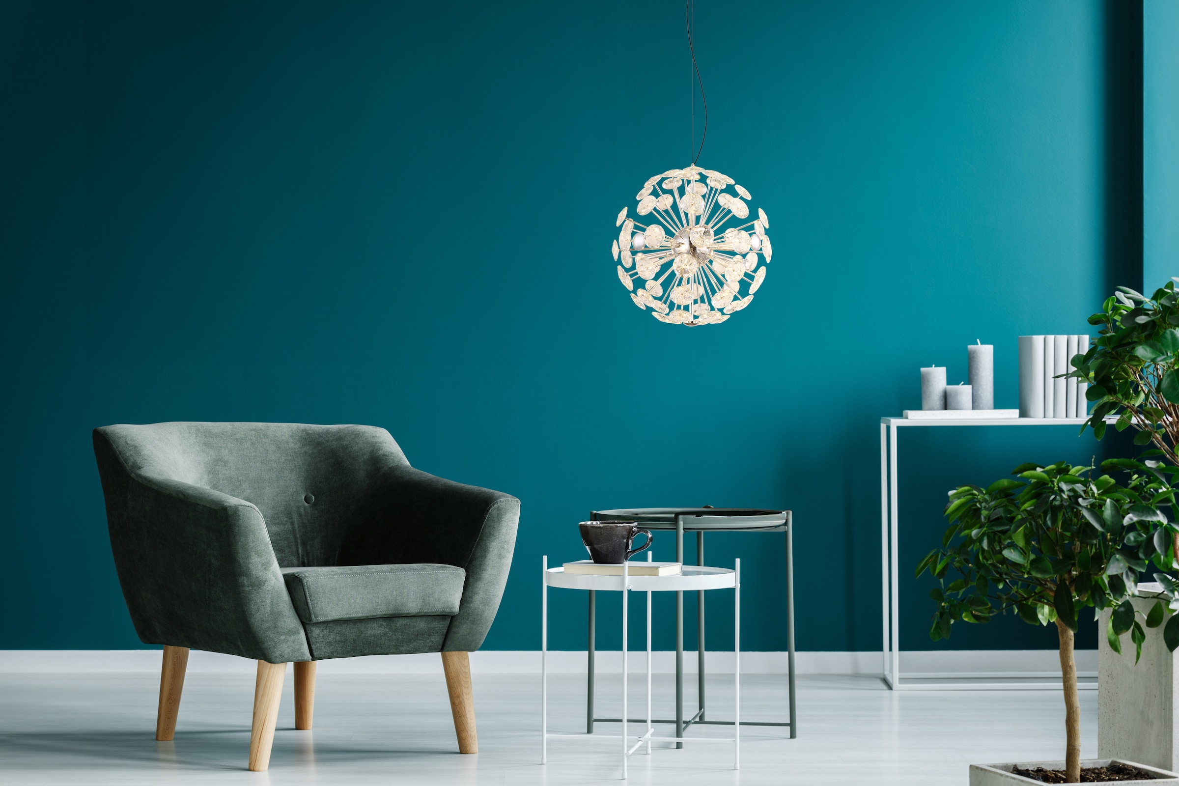 GLOBO LIGHTING Hängeleuchte »VIRINA« LED-Modul 1 Stk. Warmweiß Hängelampe Esszimmer-Leuchte Esstischleuchte Wohnzimmer