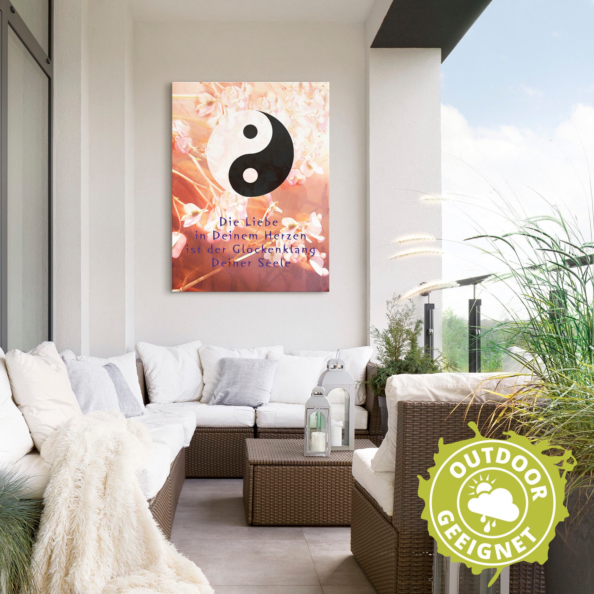 Artland Wandbild »Yin Yang Glockenklang«, Spirituelle Bilder, (1 St.), als Poster, Wandaufkleber in verschied. Größen