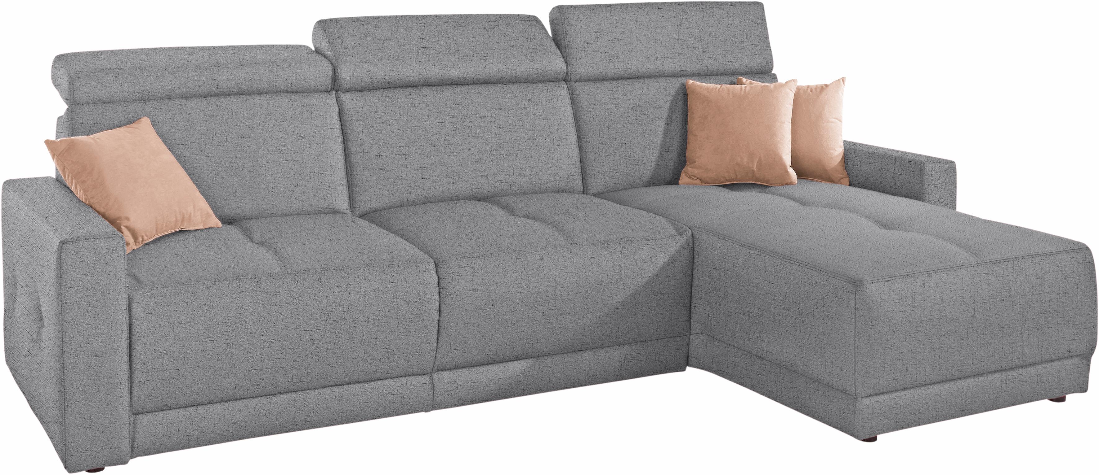 Thumbnail - DOMO collection Ecksofa "Ava mit moderner Sitzheftung & toller Doppelnaht, komfortabel, L-Form", mit Recamiere, inkl. Fe...