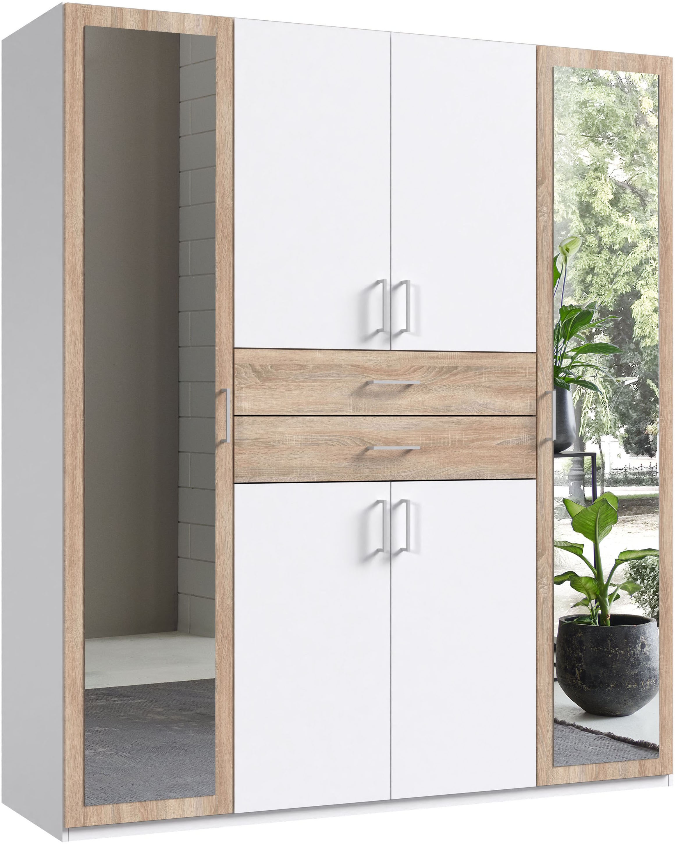 Wimex Kleiderschrank "Diver Drehtürenschrank mit Spiegel, in der Breite 180cm" Bestseller Schlafzimmerschrank
