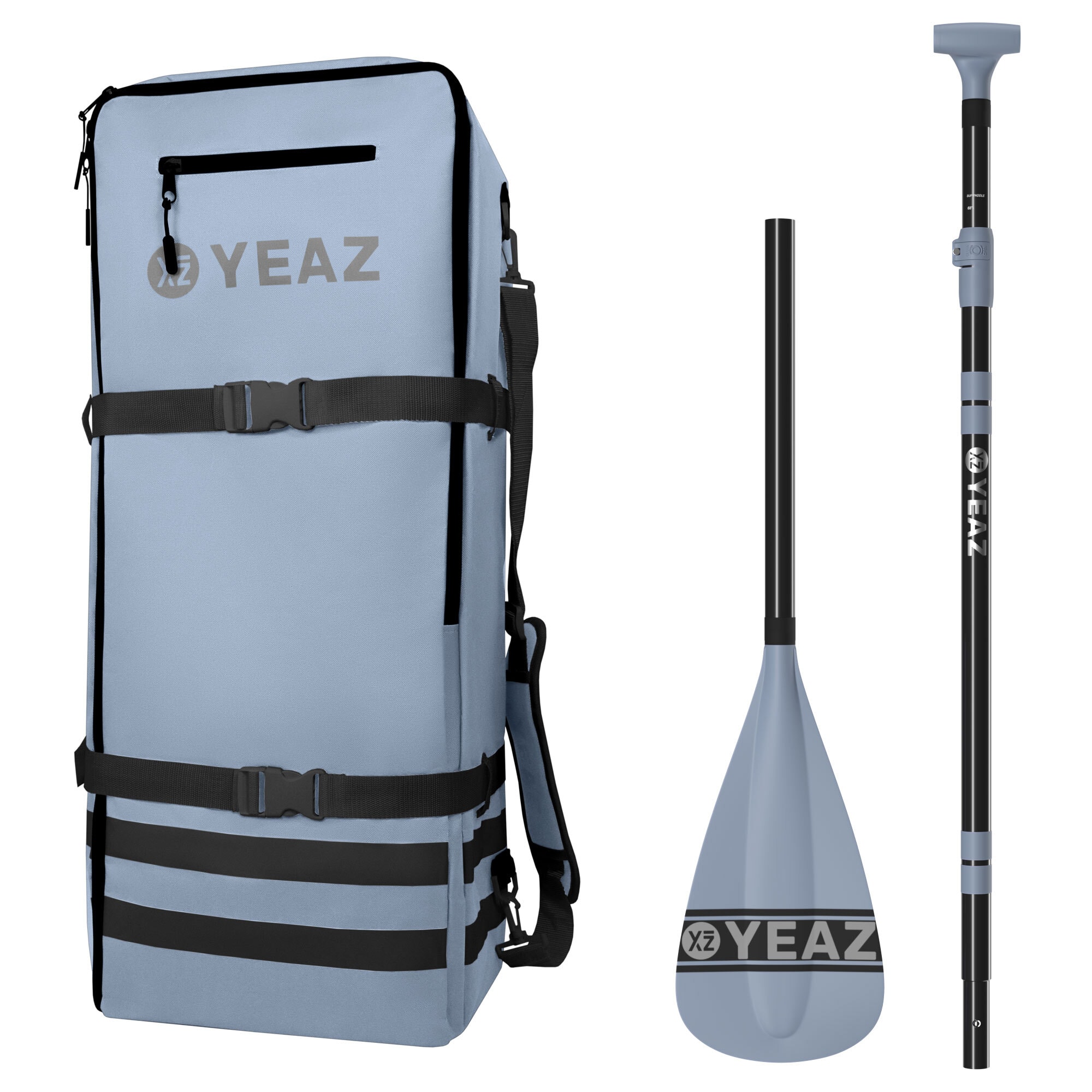 SUP-Paddel YEAZ "Rucksack und Paddel MARINA KIT", blau, Paddel