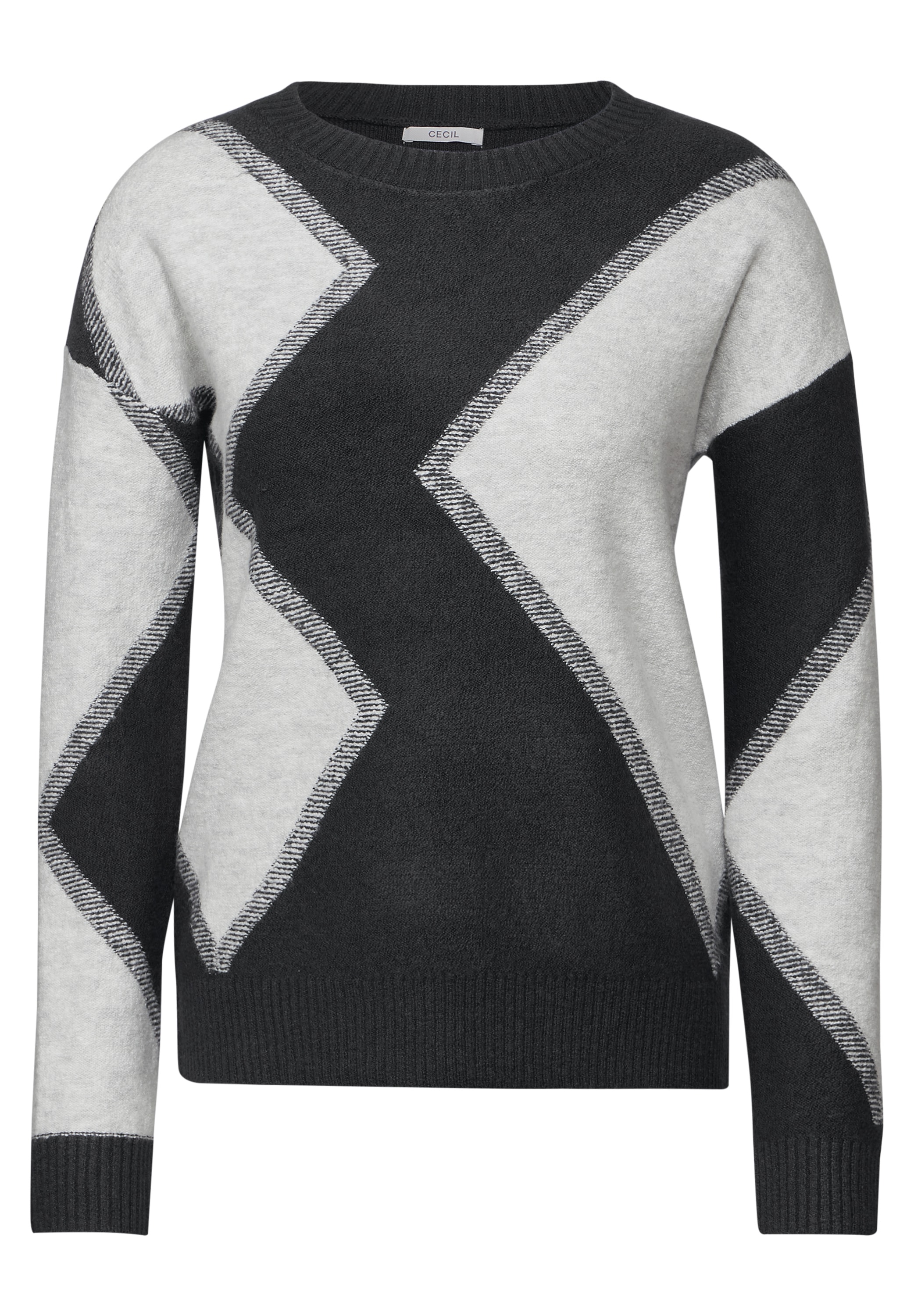 Cecil Strickpullover, mit Rundhalsausschnitt