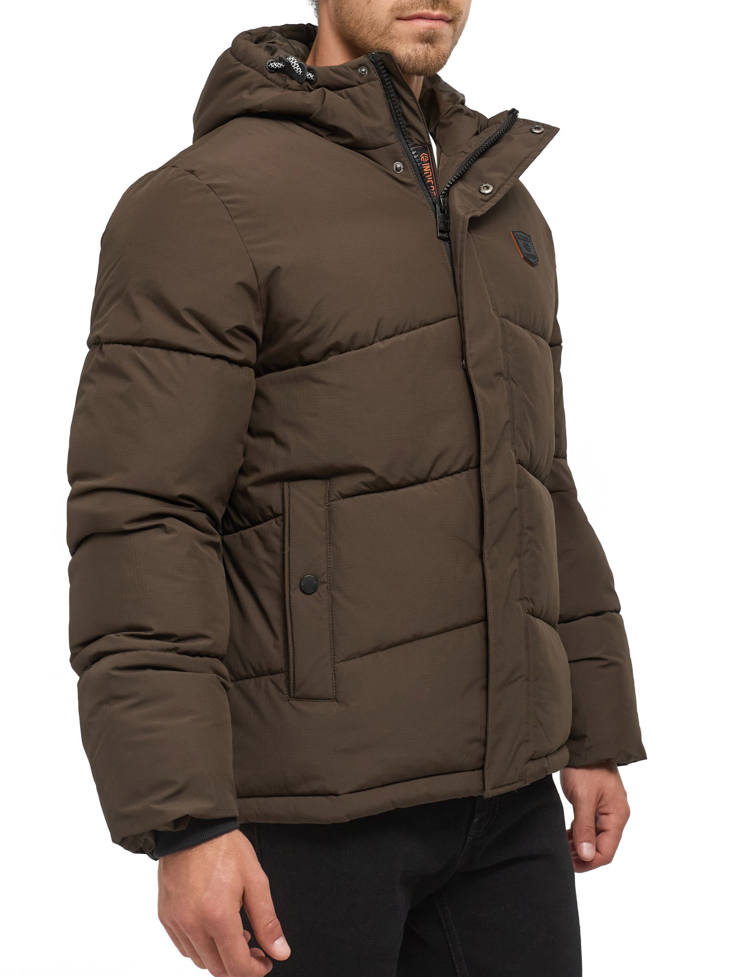 Indicode Steppjacke »INLaurill« mit Kapuze Kunstfaser, regular fit