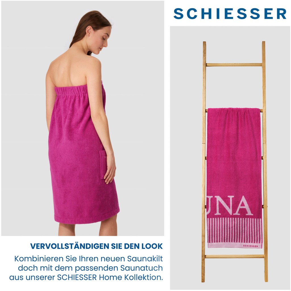 Schiesser Sarong »Saunakilt Rom für Damen aus saugstarkem Baumwoll-Frottier«, (1 St.)