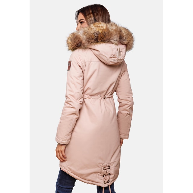 Navahoo Wintermantel »Rosinchen«, stylischer Damen Winter Baumwollparka mit  Kunstfell bestellen | BAUR