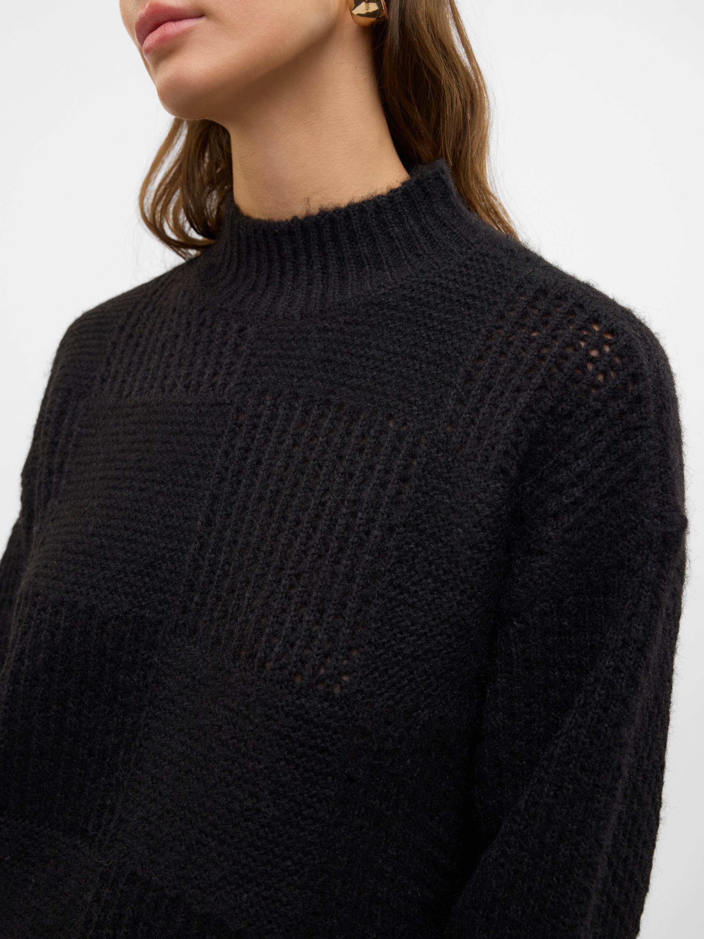 Vero Moda Strickpullover »VMMOON LS HIGHNECK PULLOVER GA BF«