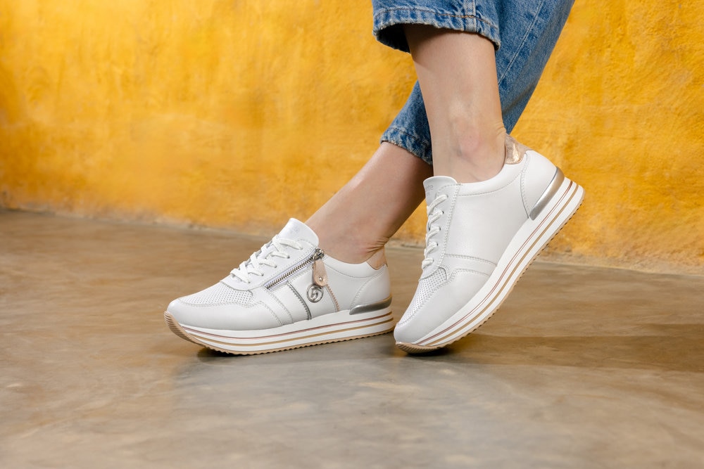 Remonte Plateausneaker, Freizeitschuh, Halbschuh, Schnürschuh mit seitlichem Reißverschluss