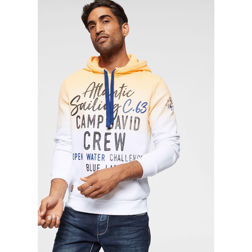 CAMP DAVID Kapuzensweatshirt, mit Farbverlauf