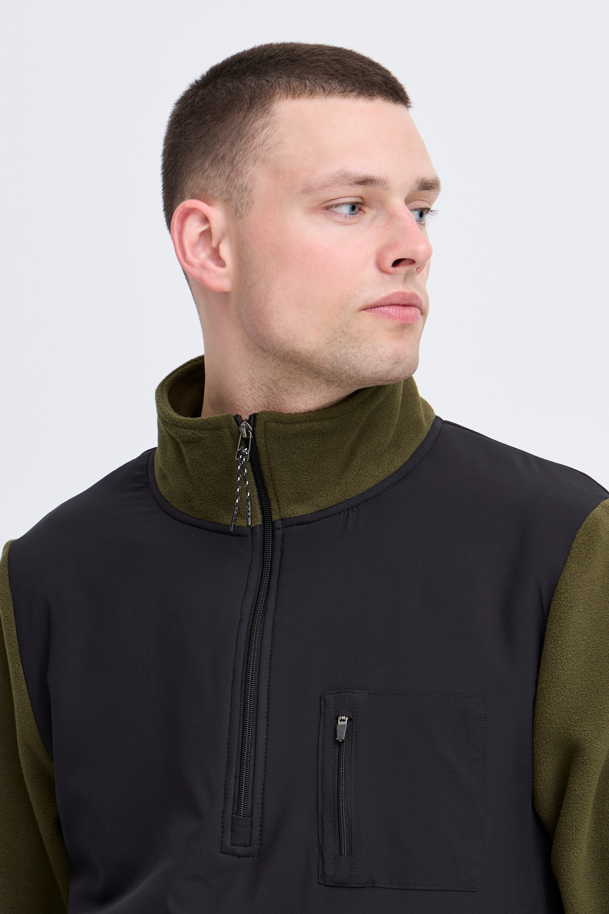 Thumbnail - Blend Fleecepullover "BHMARIO Sweatshirt halfzipp", im Troyer-Stil