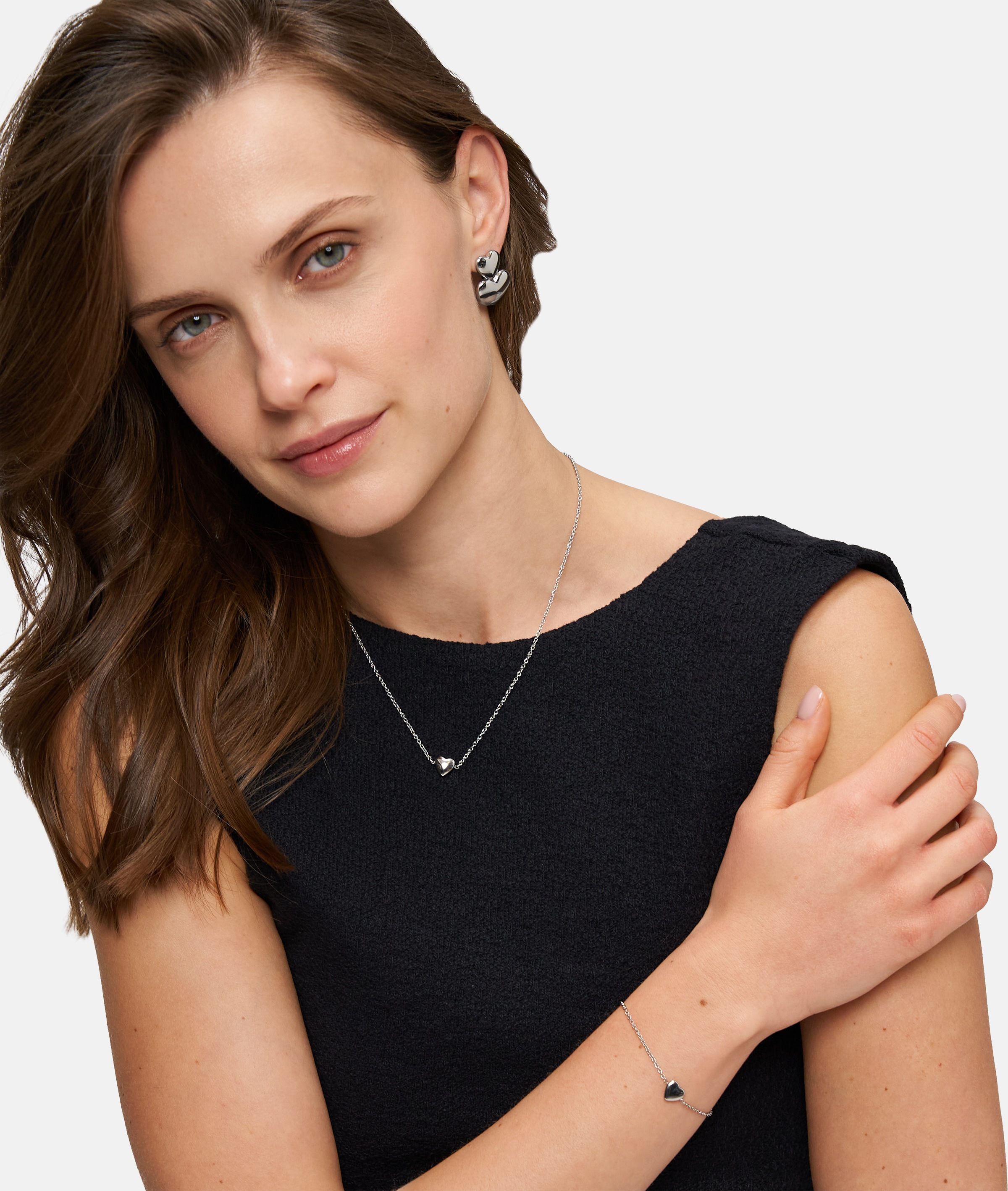Tamaris Armband »Schmuck Geschenk Edelstahl Armkette Bold Hearts Herz«