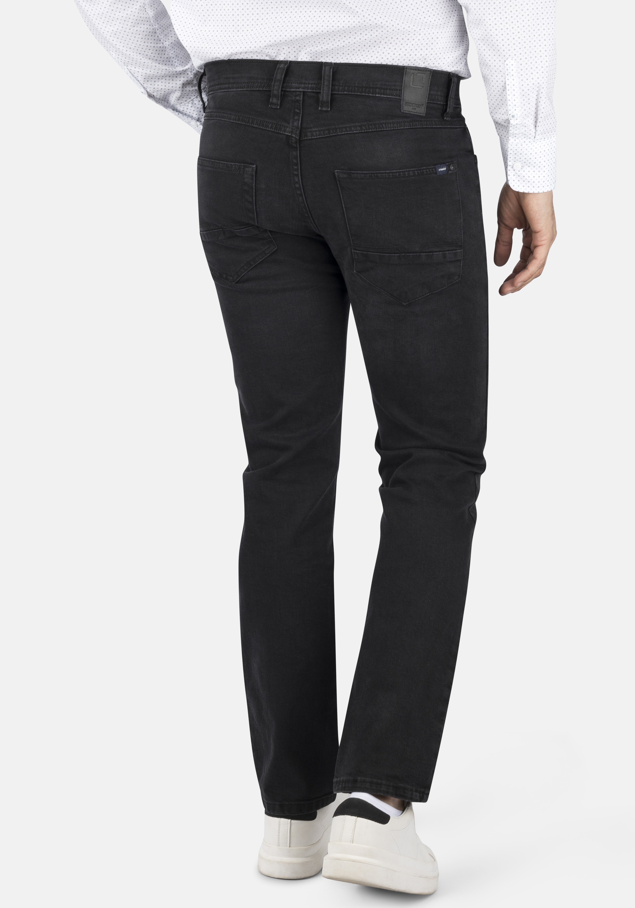 Stooker Men 5-Pocket-Jeans »Glendale Denim Slim Straight Fit«, Slim Straight Fit Casual Clean Wash Denim Jeans für Herren
