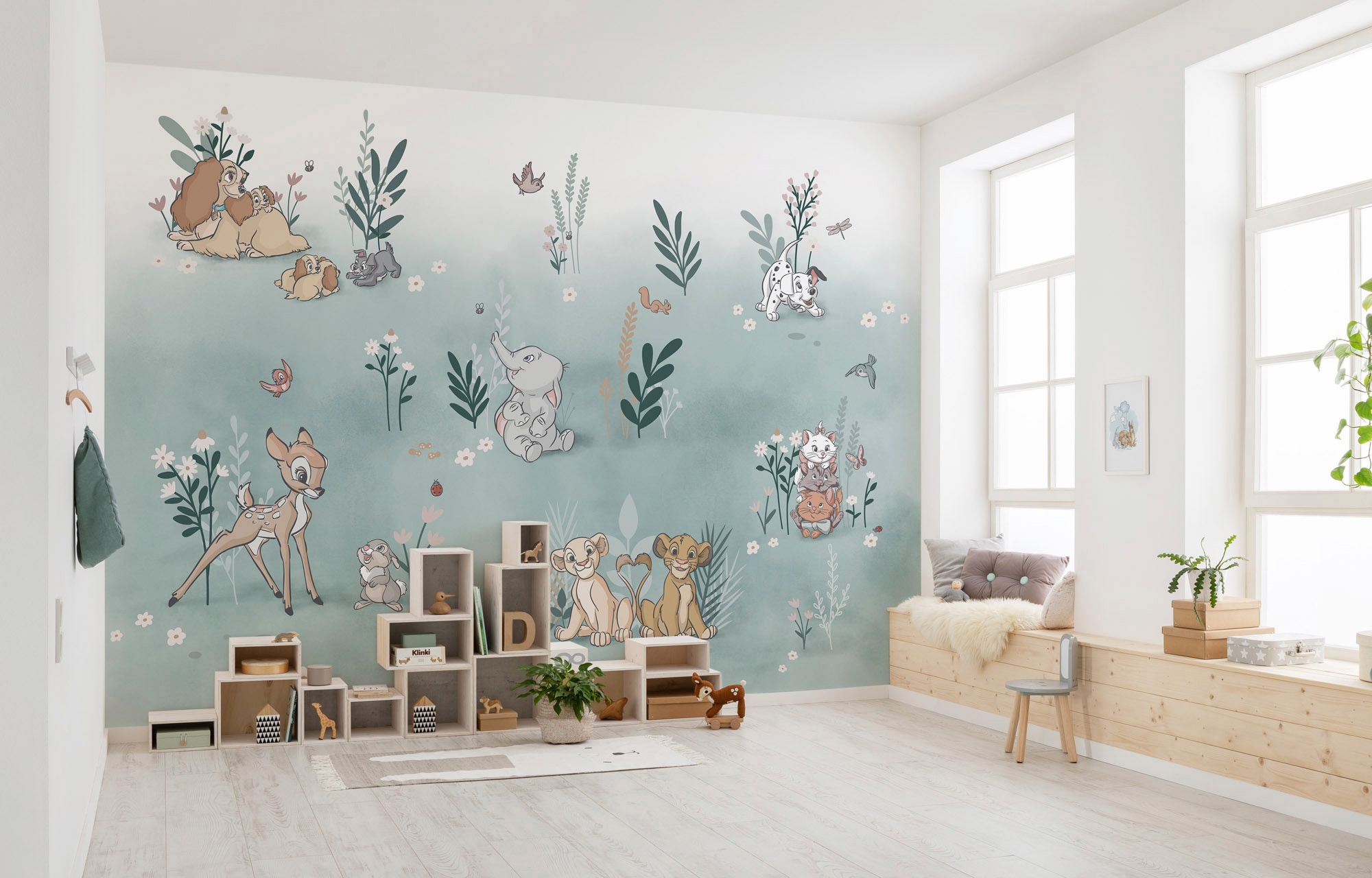 Komar tapetai »Digitaldruck Vlies - Before the Bloom - Größe 400 x 280 cm« raštuotas vaikų kambario baldų komplektas