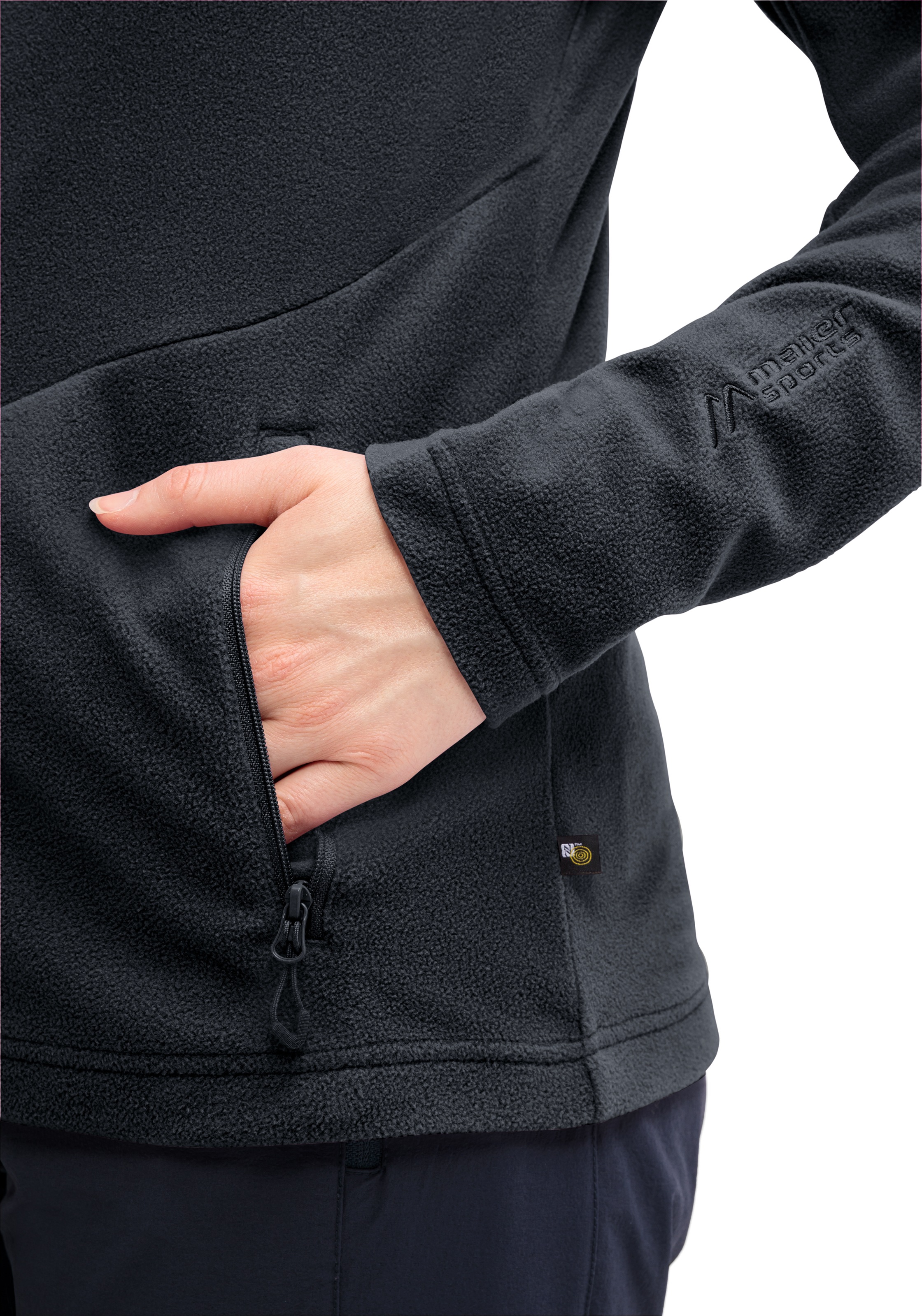 Thumbnail - Maier Sports Fleecejacke "DA-MIDLAYERJACKE DENISE JACKET W" 1 Stk. tlg.