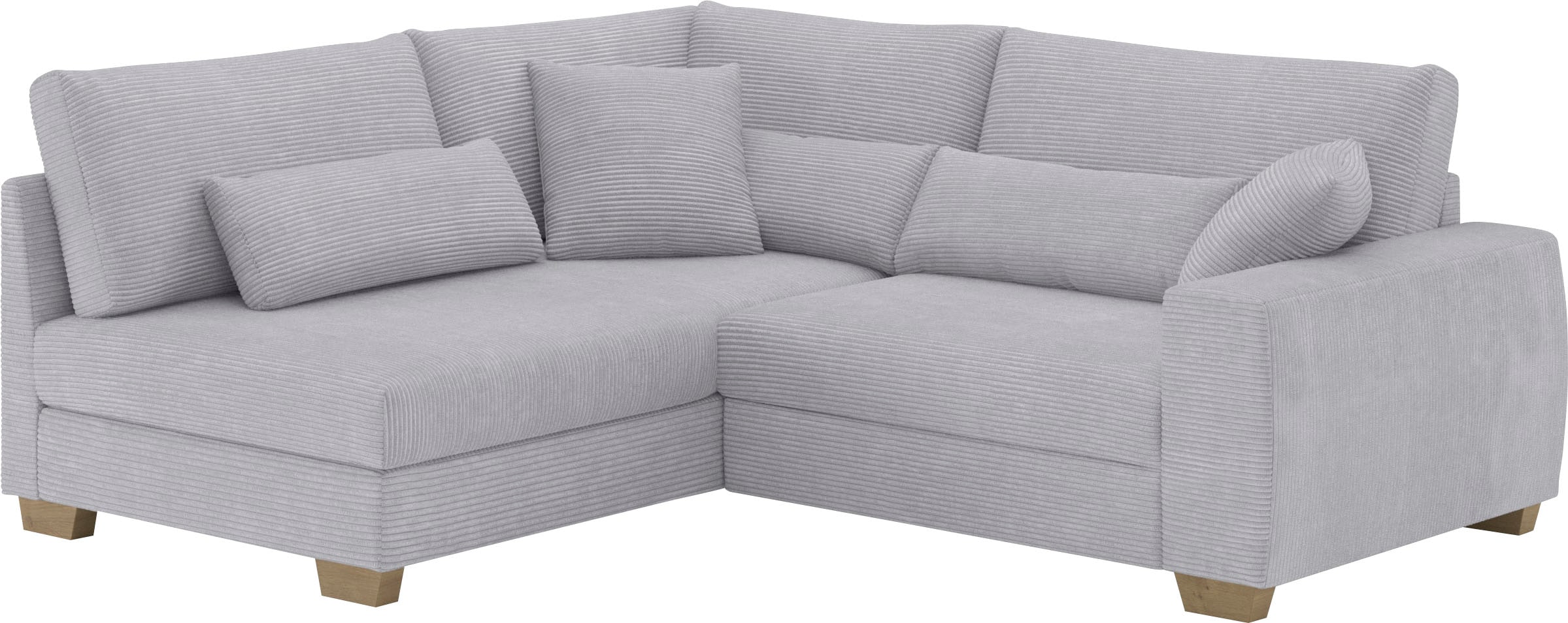 Mr. Couch Ecksofa "Hilla L-Form" Mit Federkern, wahlweise mit Bettfunktion günstig online kaufen