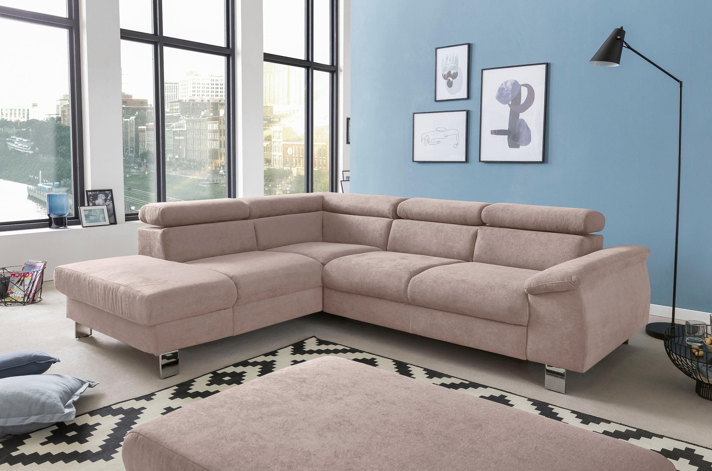 COTTA Polstergarnitur "Komaris L-Form", (Set), Set bestehend aus: Ecksofa m günstig online kaufen