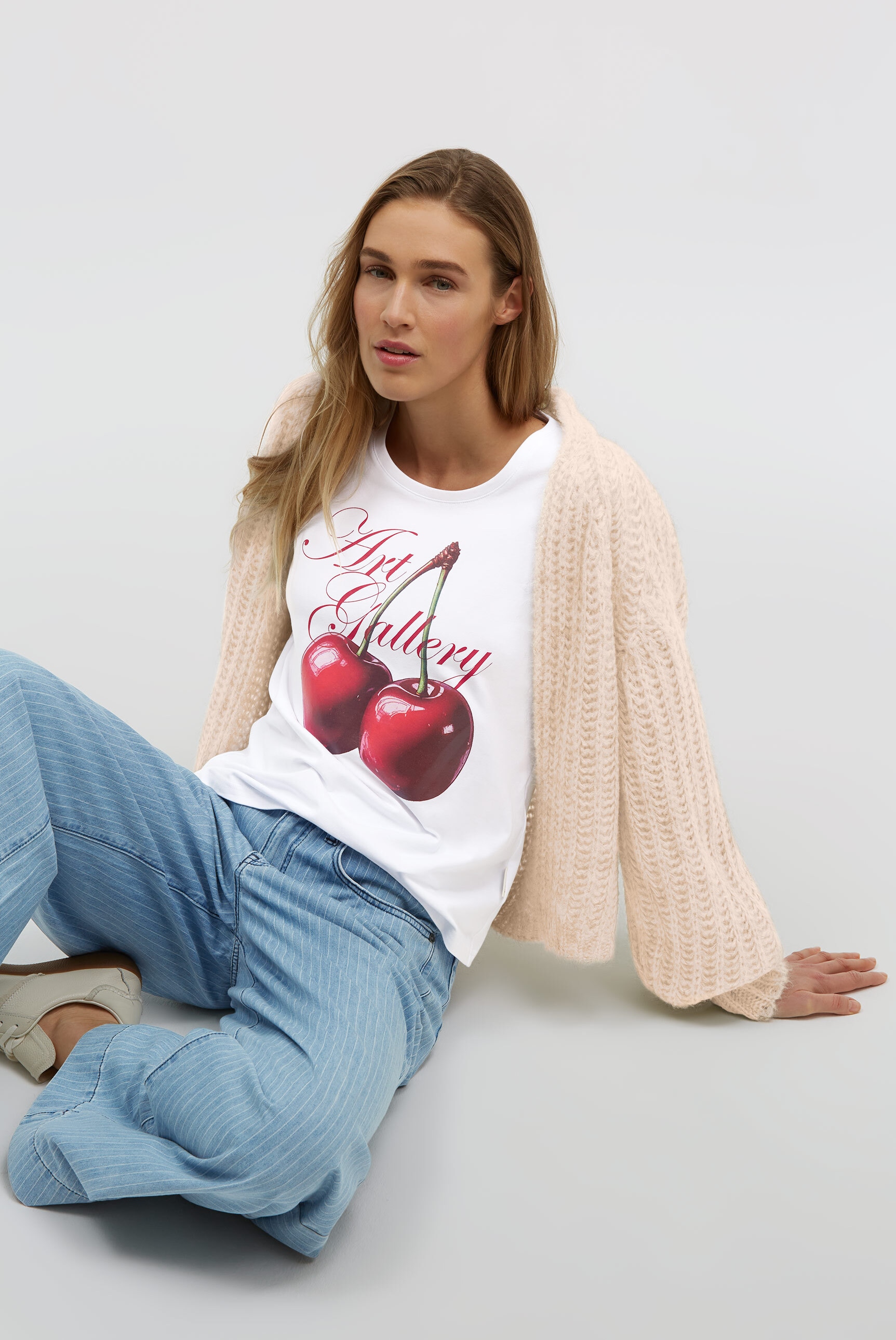 SENSES.THE LABEL Rundhalsshirt mit Baumwolle