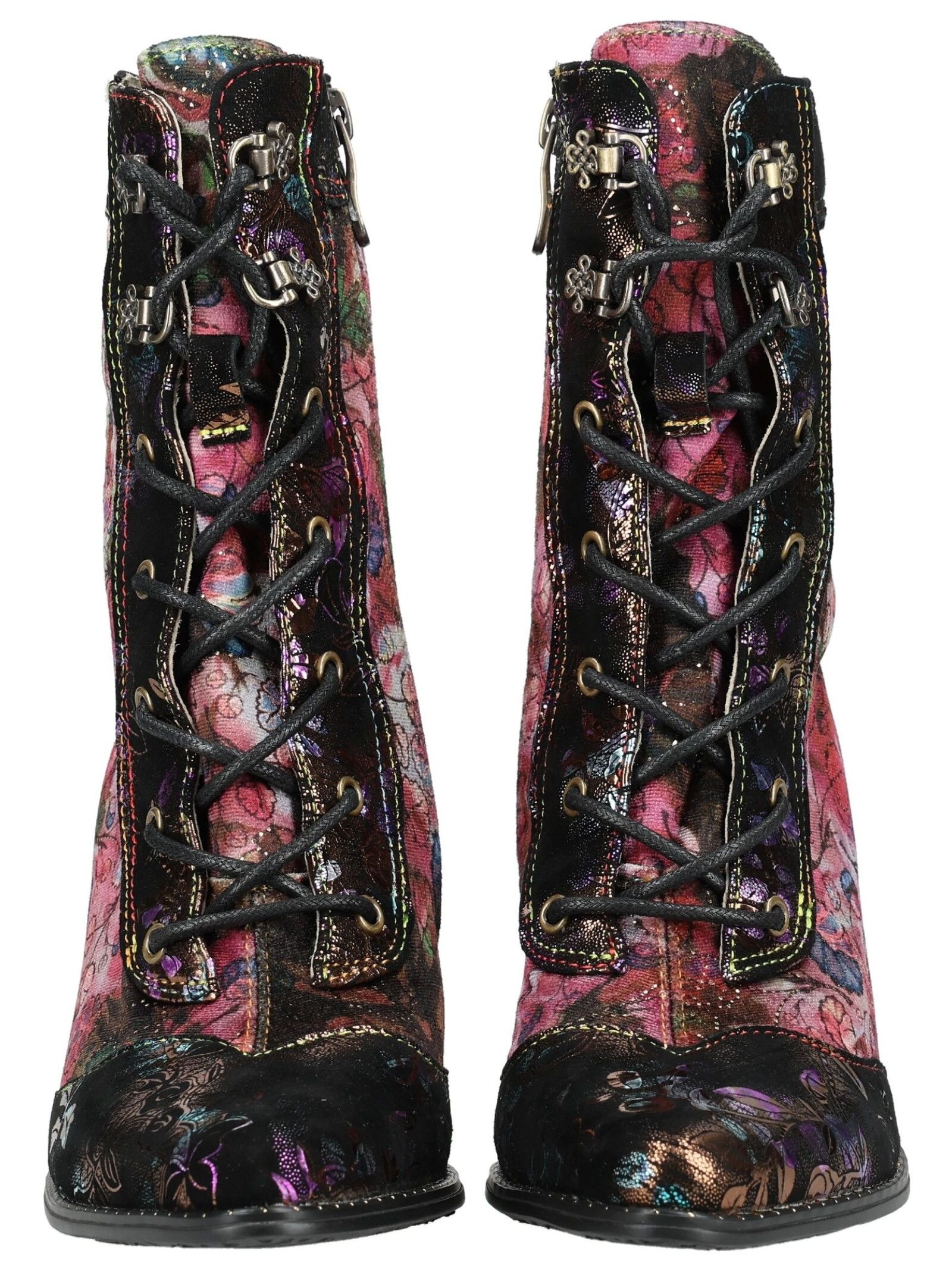 LAURA VITA High-Heel-Stiefelette »LAURA VITA Stiefelette Leder/Textil«