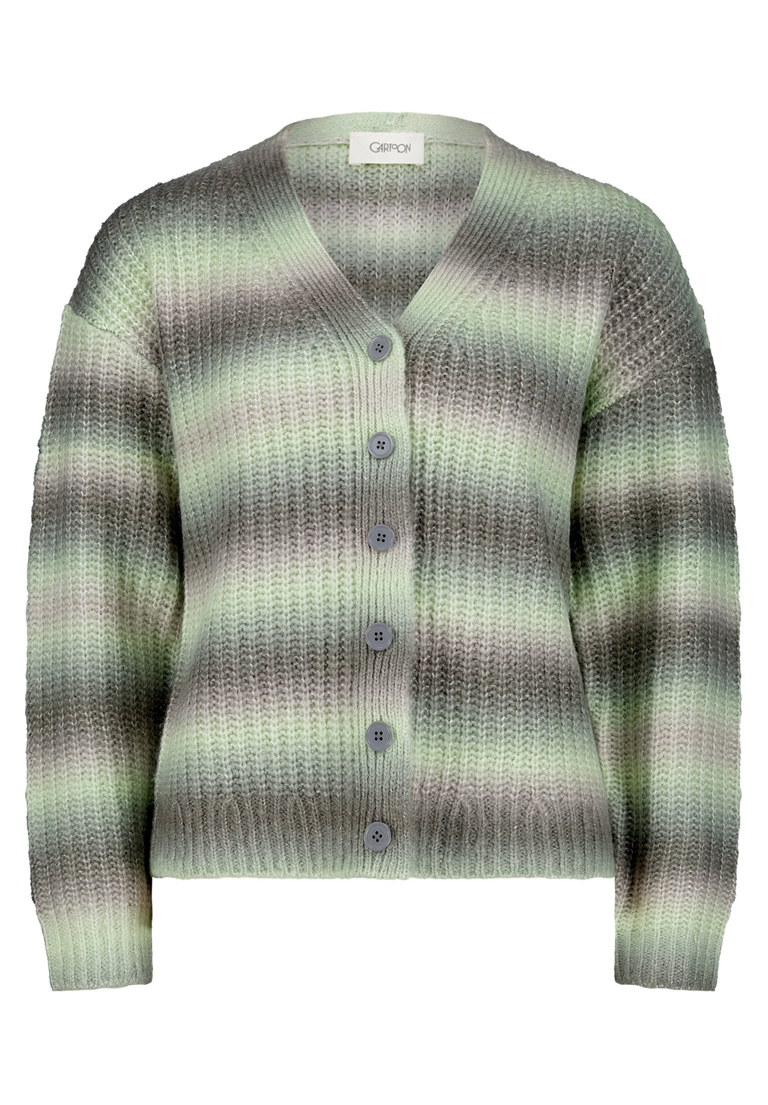 Cartoon Strickjacke »Damen mit V-Ausschnitt« 1