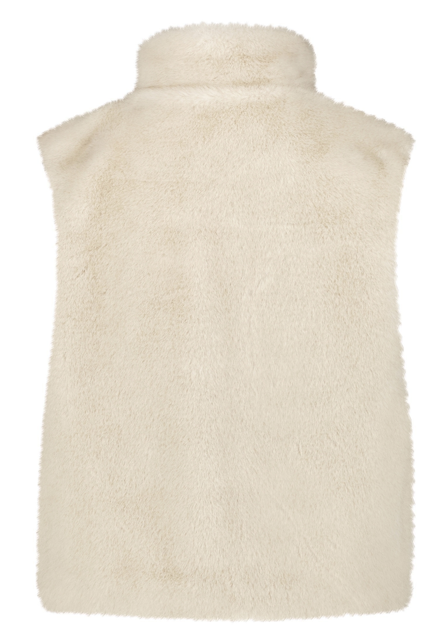 Zero Plüschweste »Damen Fur-Weste mit hohem Kragen« Material