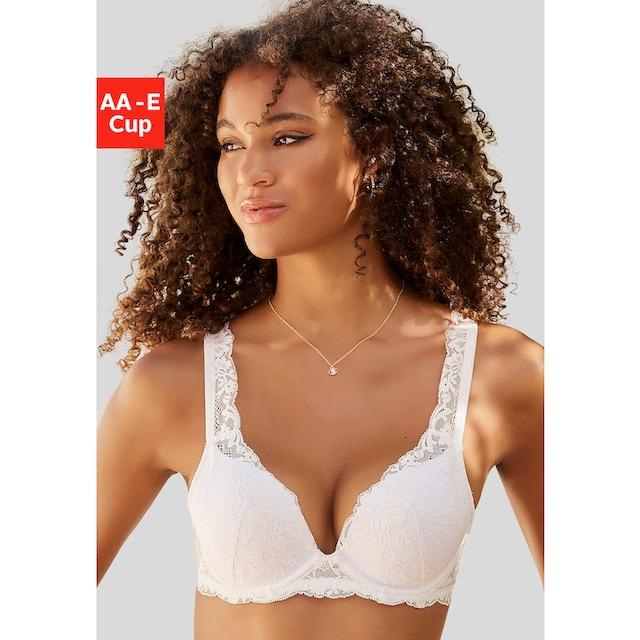 LASCANA Push-up-BH, rundherum aus wunderschöner, blumiger Spitze, Dessous  online kaufen | BAUR