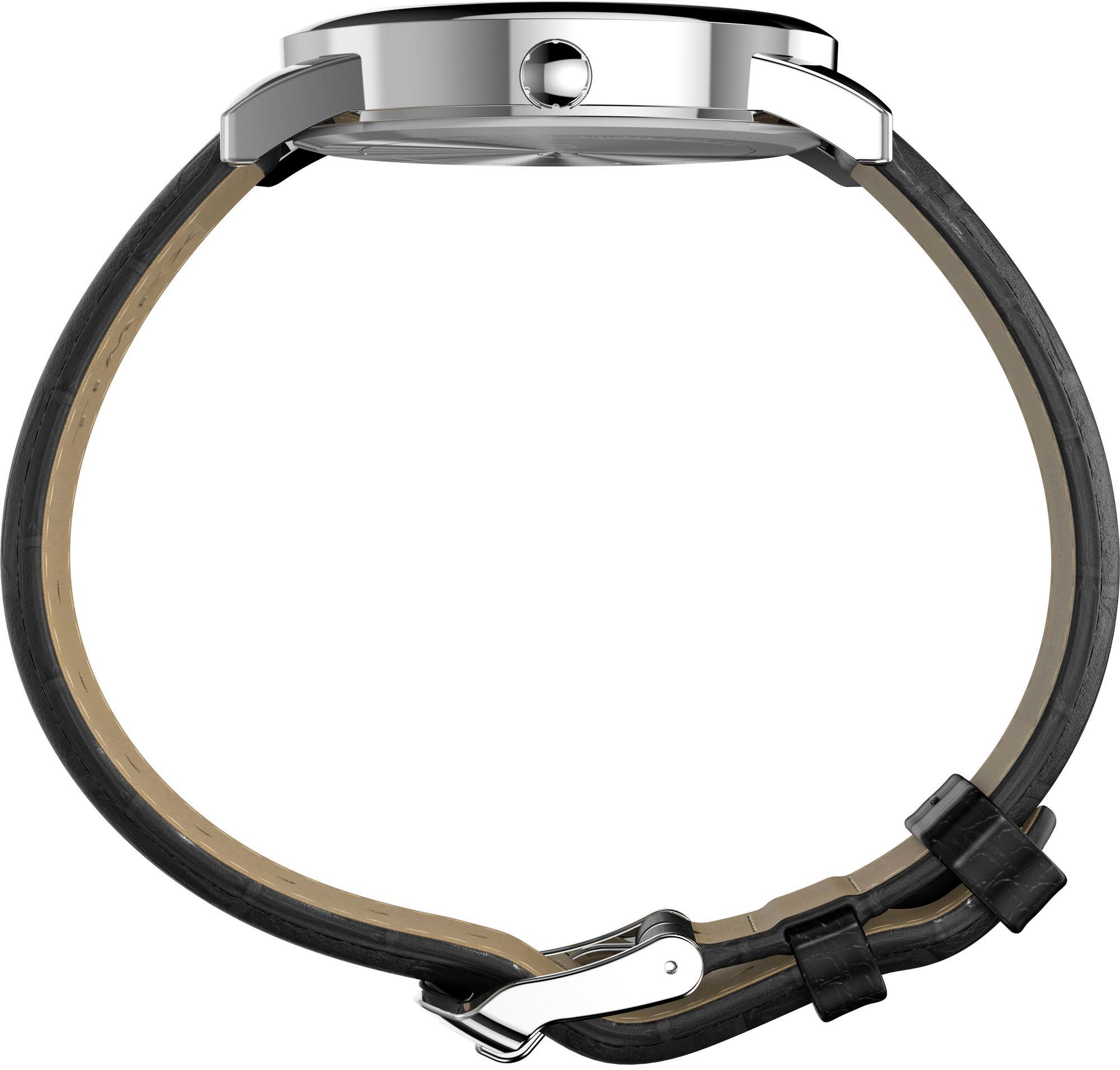 Timex Quarzuhr »EASY READER CLASSIC«, Armbanduhr, Herrenuhr, Damenuhr,Lederarmband,Datum