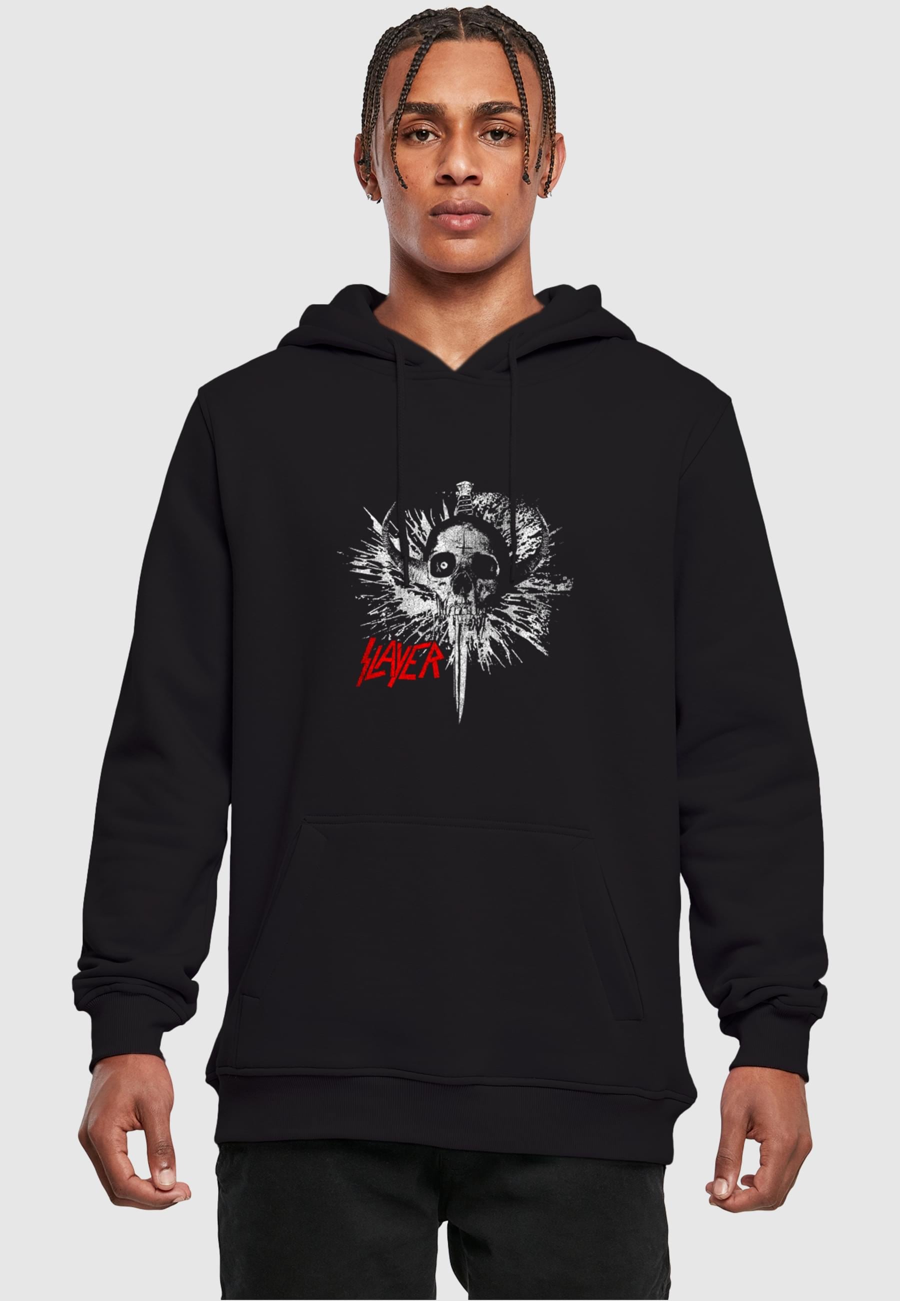Merchcode Kapuzensweatshirt »Merchcode Herren Slayer - Death Dagger Heavy Hoody«, (1 tlg.)