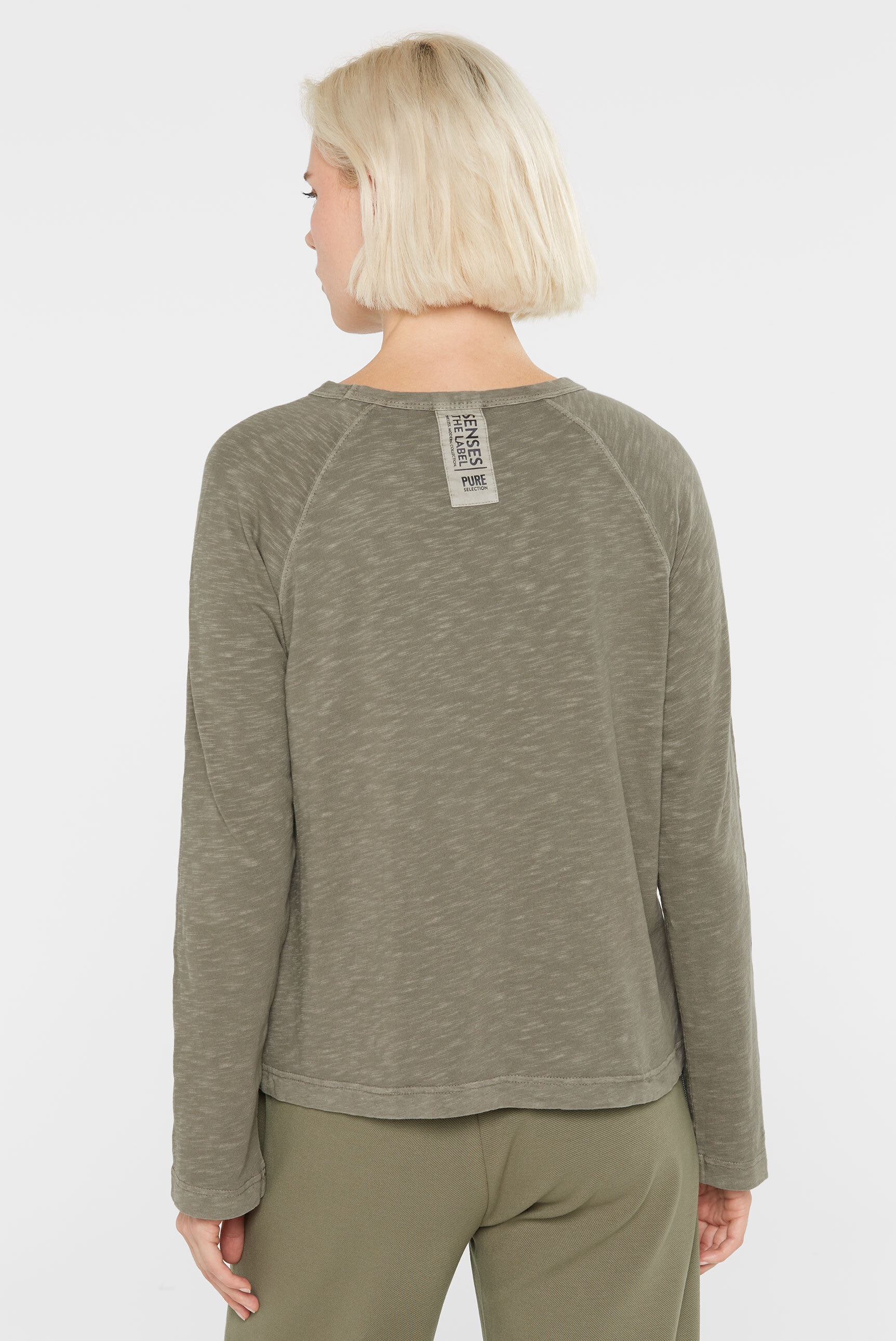 SENSES.THE LABEL Rundhalsshirt, aus Baumwolle