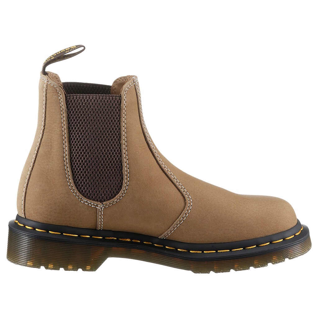 DR. MARTENS Chelseaboots »2976«, Blockabsatz, Streetwear, Schlupfschuh, Ankleboots, Stretcheinsatz