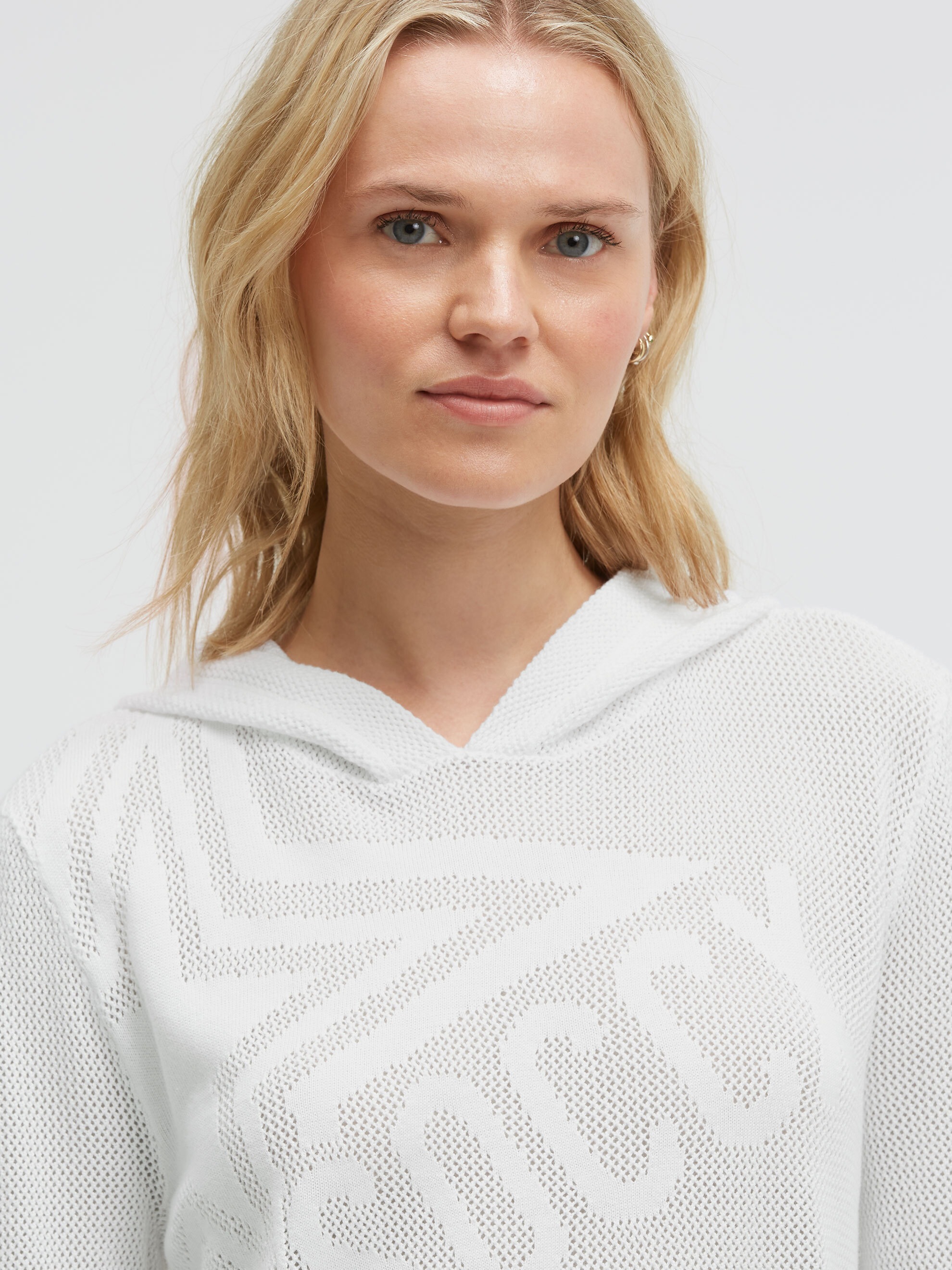 SOCCX Kapuzenpullover mit Intarsien-Strick