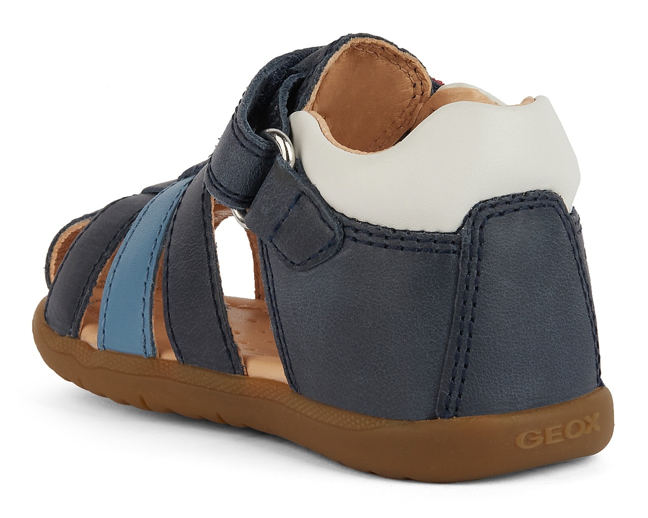 Geox Lauflernschuh »B SANDAL MACCHIA BOY«, Sandale, Babyschuh, Klettschuh mit bunten Riemchen